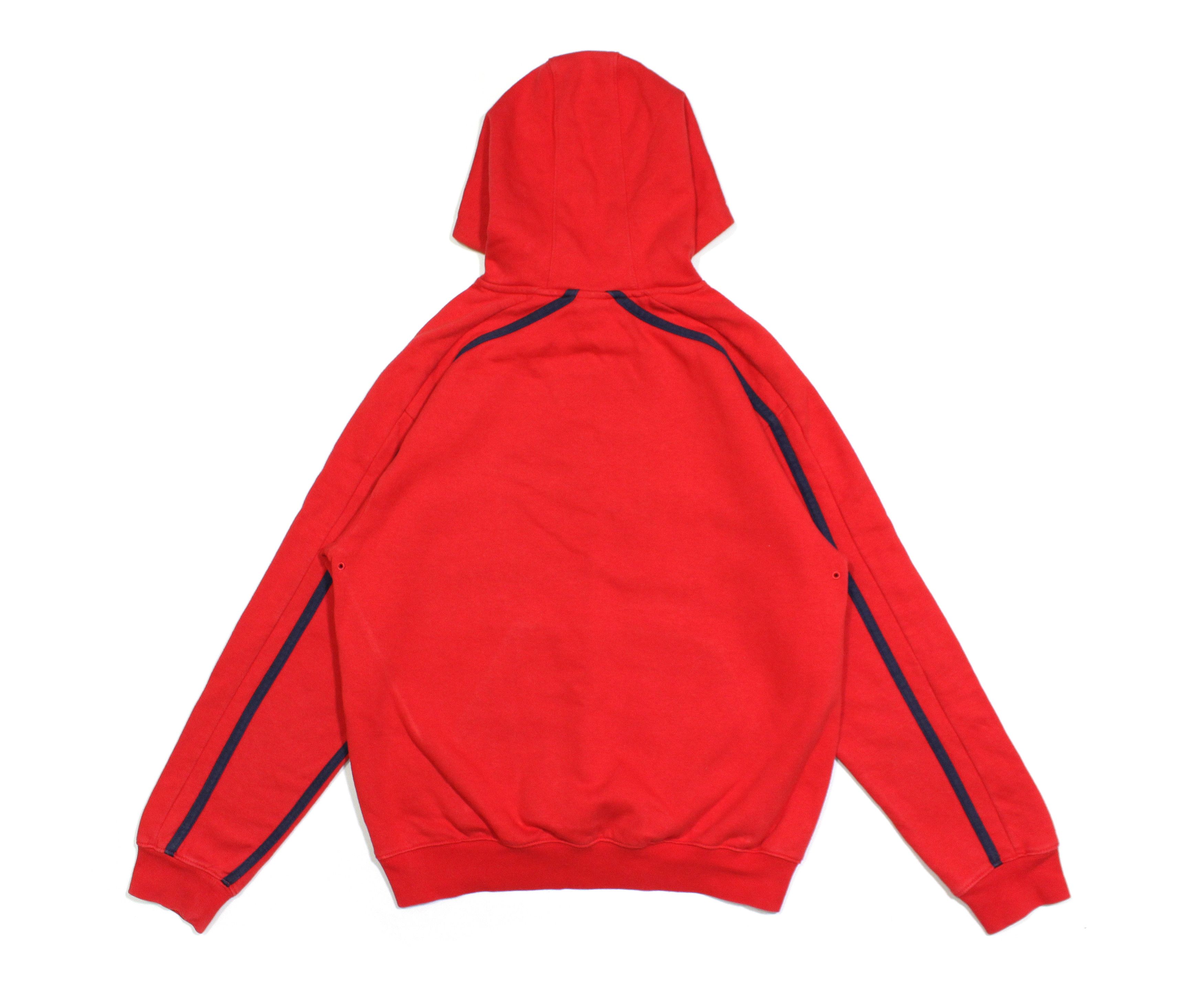 Nike 90S Big Swoosh Logo Embroidered Red Hoodie Size US S / EU 44-46 / 1 - 2 Thumbnail