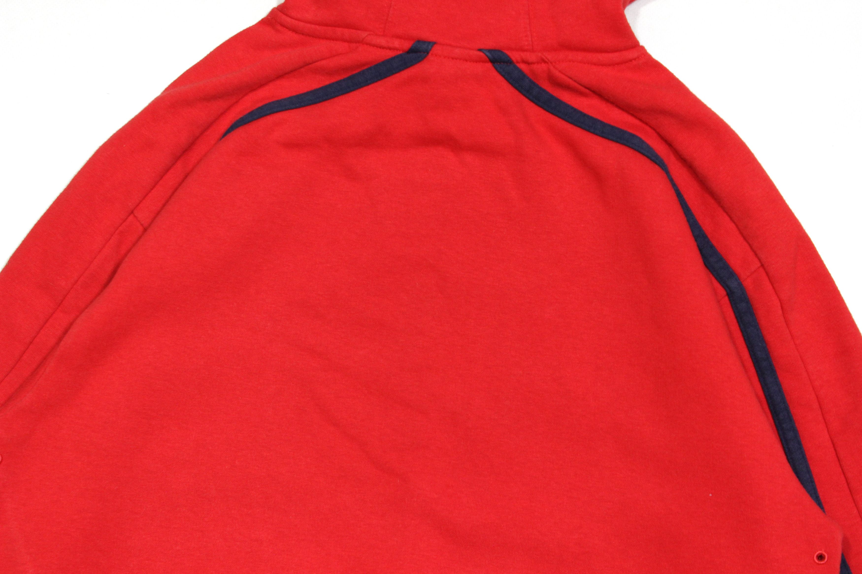 Nike 90S Big Swoosh Logo Embroidered Red Hoodie Size US S / EU 44-46 / 1 - 5 Thumbnail