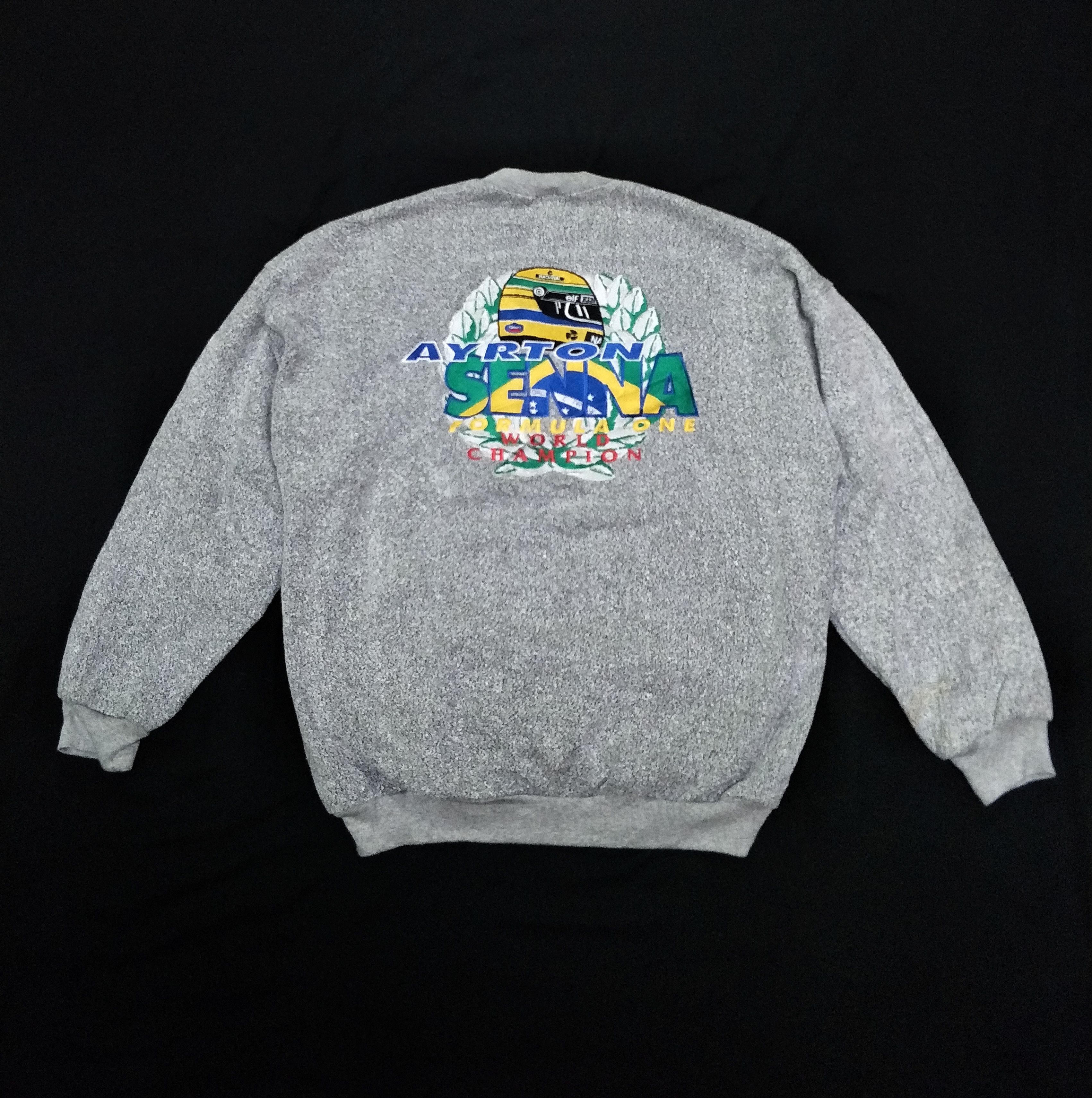 激レア【Ayrton Senna】VINTAGE 記念 プリントスウェット 激レア【Ayrton Senna】VINTAGE 記念 プリントスウェット