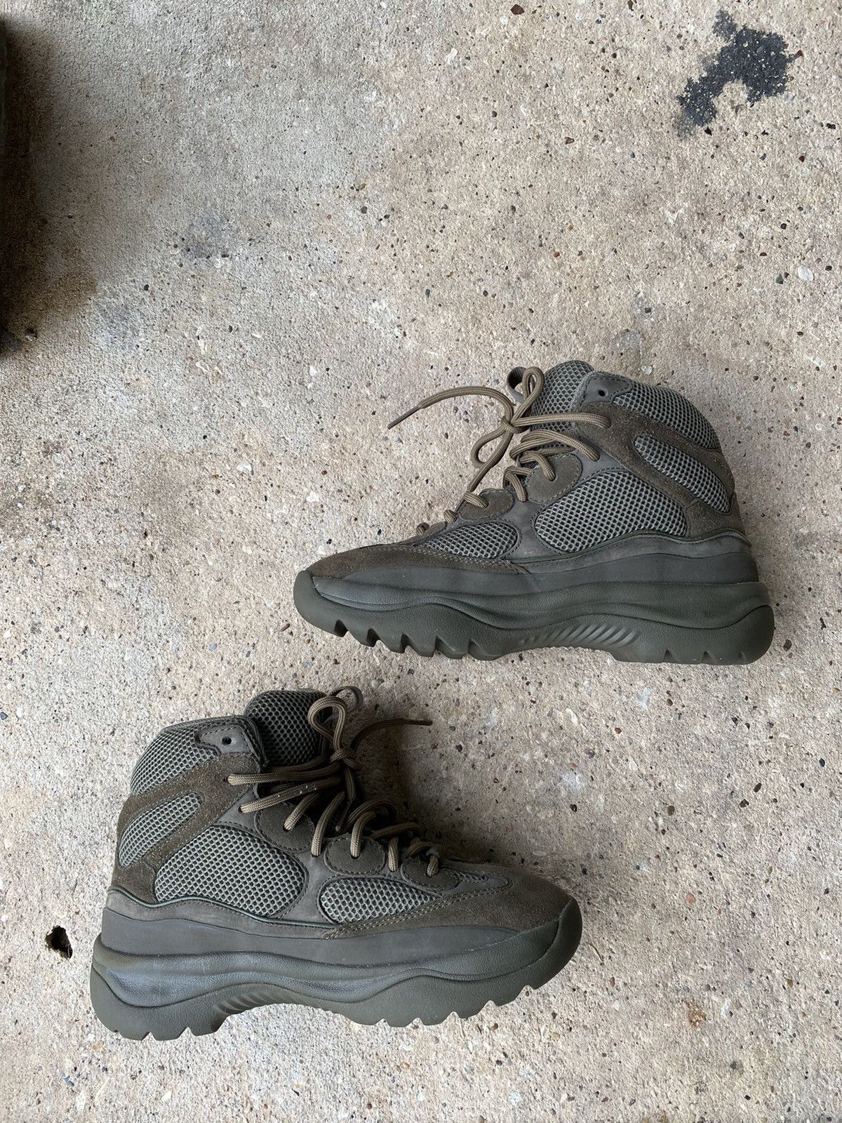 Yeezy Season Yeezy Season 7 Thick suede Desert boots Wakame Grailed