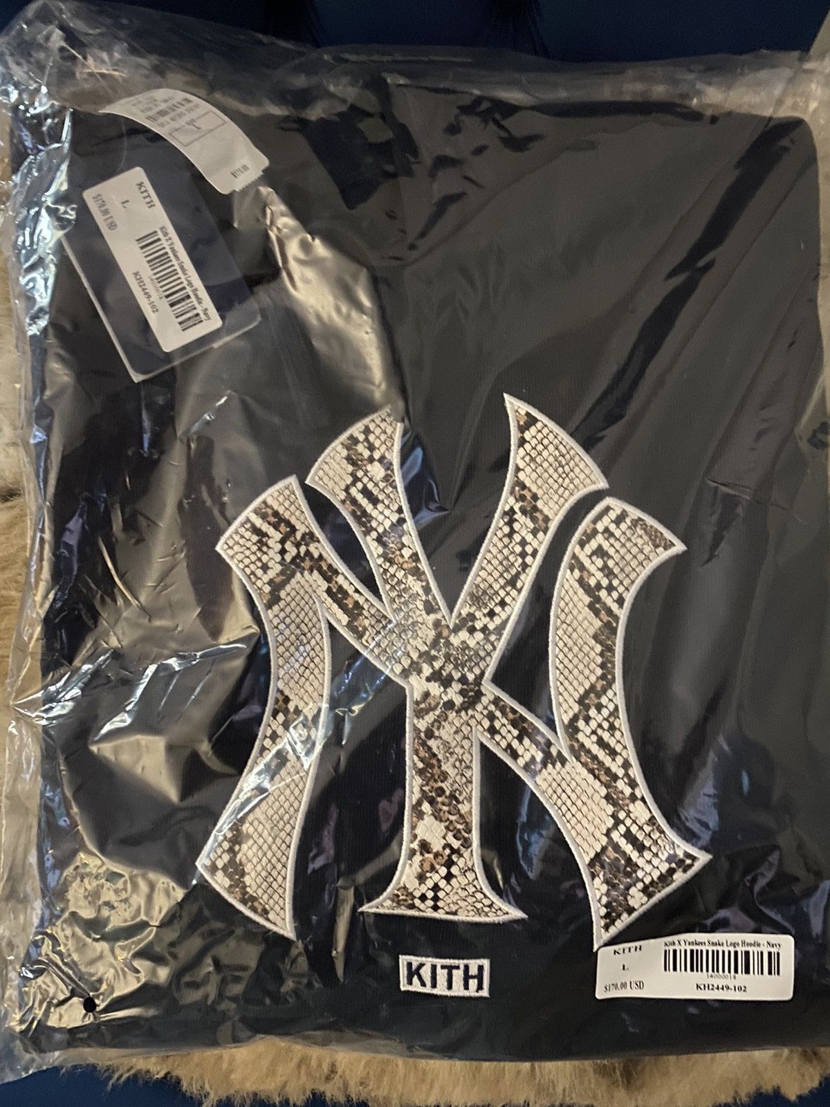 Kith × MLB KITH FOR MLB NEW YORK YANKEES SNAKE LOGO HOODIE