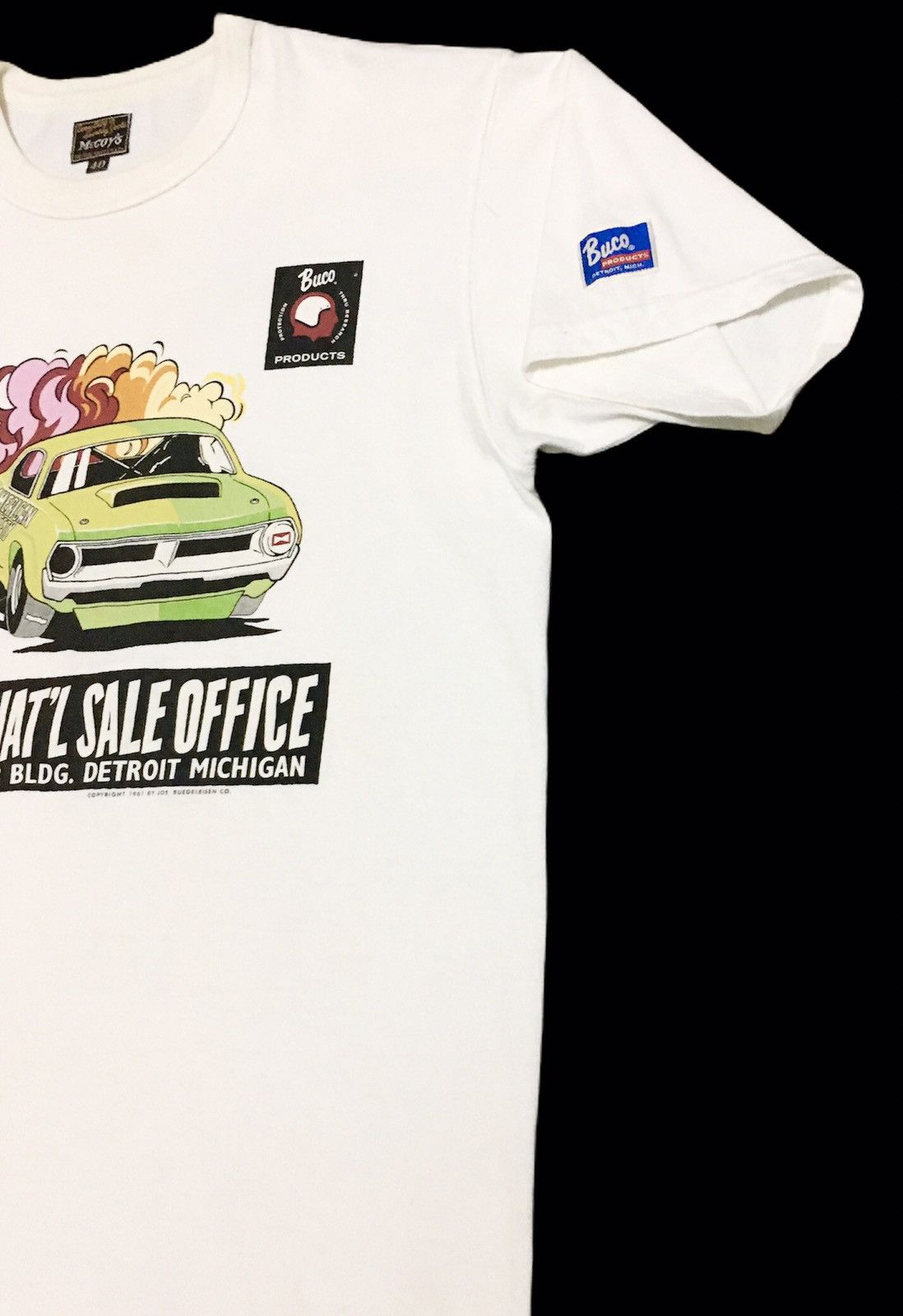 NASCAR × The Real McCoy's × Vintage Rare Vintage Brand The Real Mccoy's X Nascar T-shirt 1990s Size US M / EU 48-50 / 2 - 4 Thumbnail