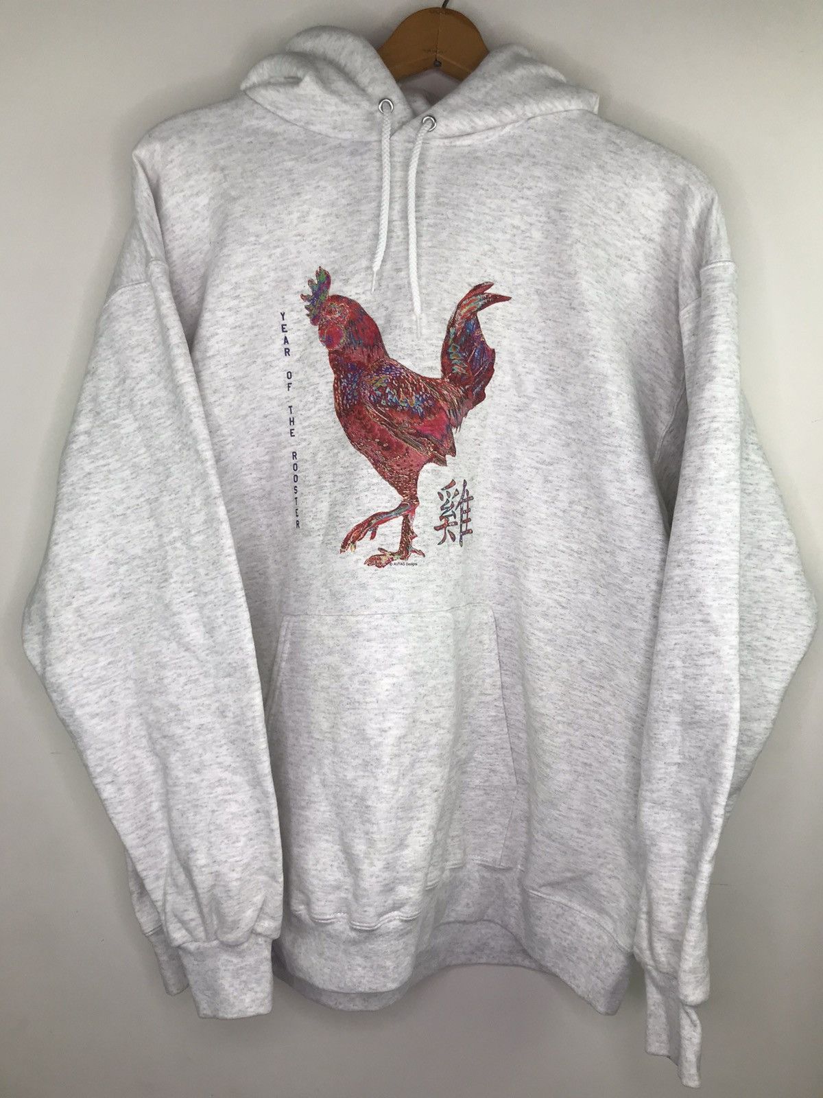Hanes Vintage 90s Year of the Rooster Sweatshirt Hoodie Size US L / EU 52-54 / 3 - 1 Thumbnail