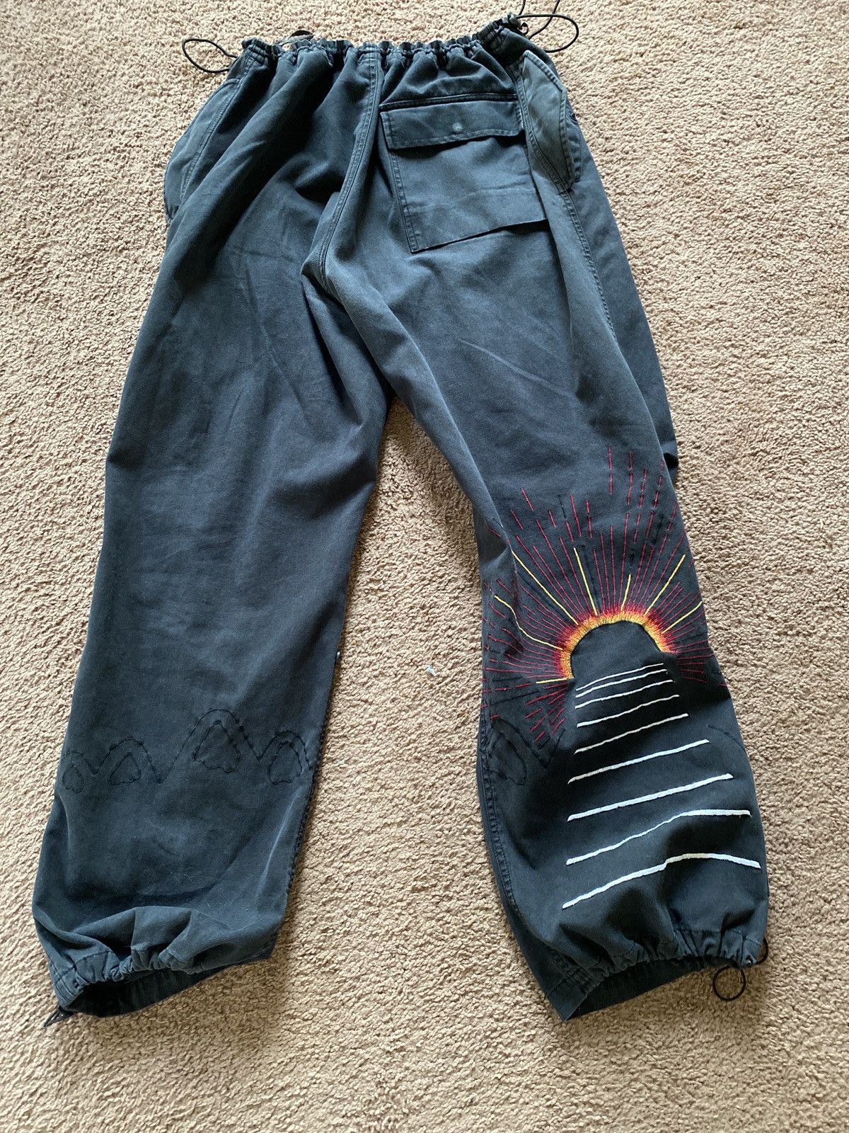 image of Maharishi Sunset Baggy Pants in Black, Men's (Size 34)