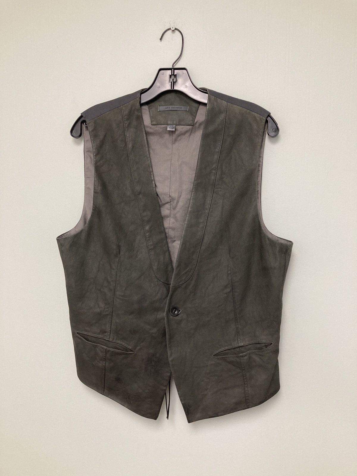 John Varvatos Cutaway suede vest size 48 medium Size US M / EU 48-50 / 2 - 6 Thumbnail