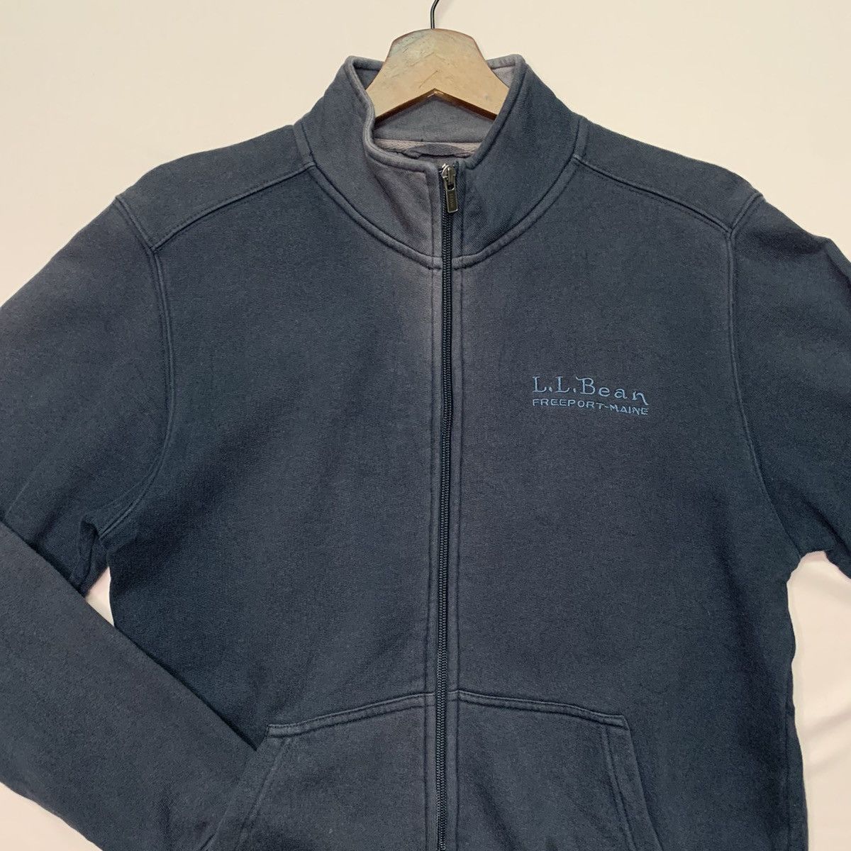 L.L. Bean × Vintage Vintage L.L.Bean ZipUps Sweater Faded Jacket Small Regular Size US S / EU 44-46 / 1 - 2 Thumbnail