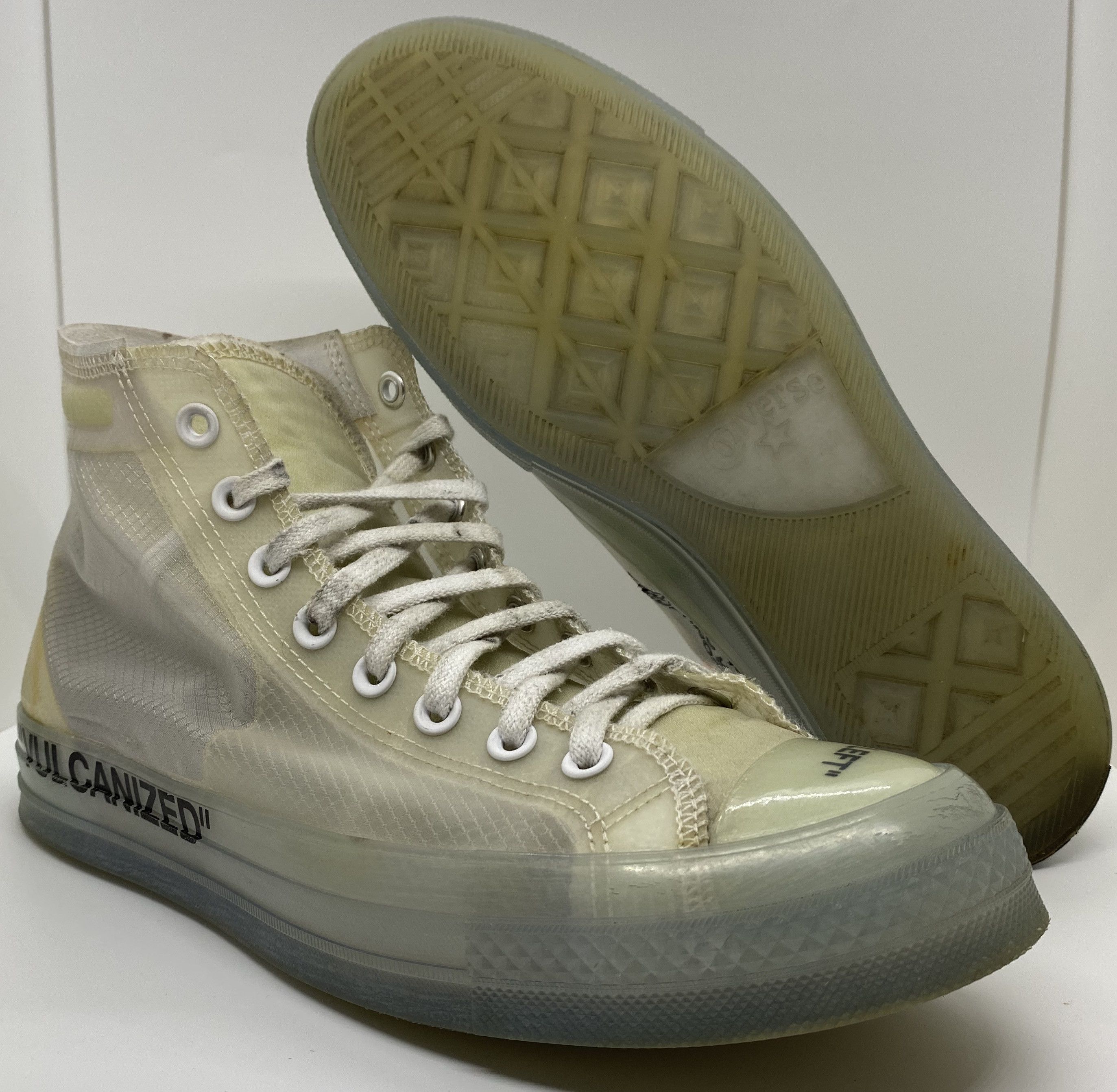 Converse Off White Converse Chuck Taylor All Star Vulcanized Hi Off White Grailed
