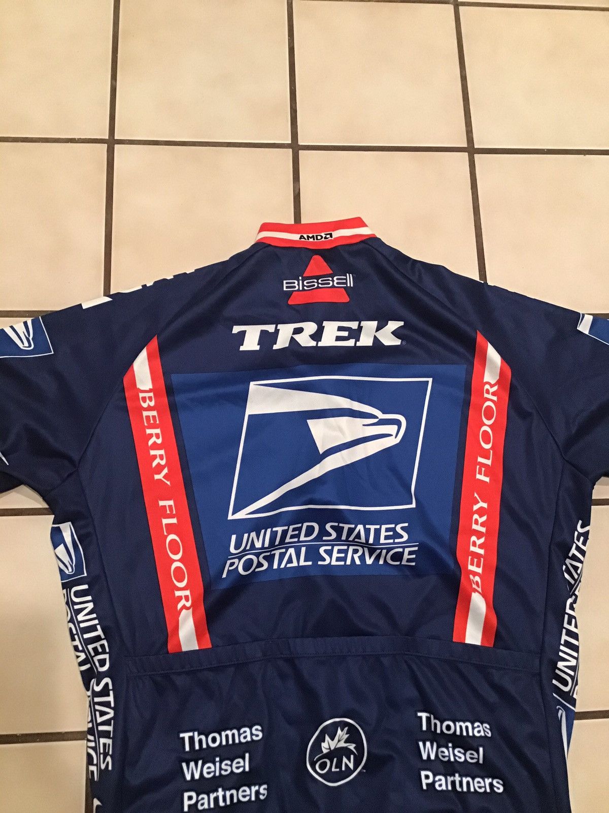 Nike × Vintage 2004 Nike Lance Armstrong USPS Trek 1/4 Zip Cycling Jersey Size US XL / EU 56 / 4 - 5 Thumbnail
