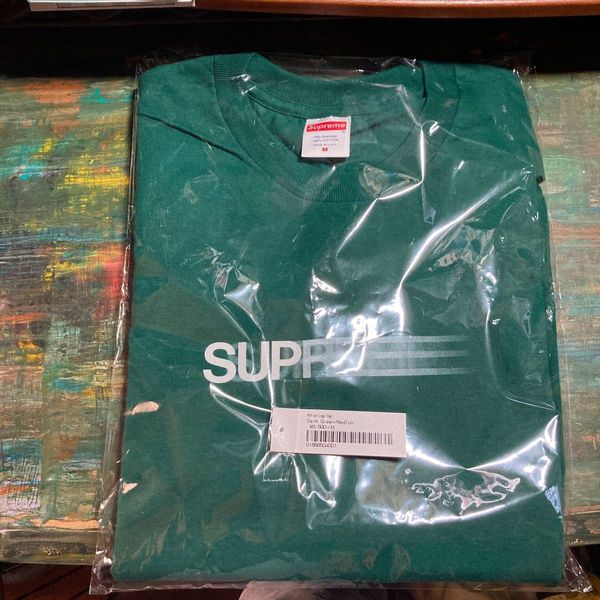 Supreme Supreme Motion Logo Tee SS20 Dark Green Size Medium | Grailed