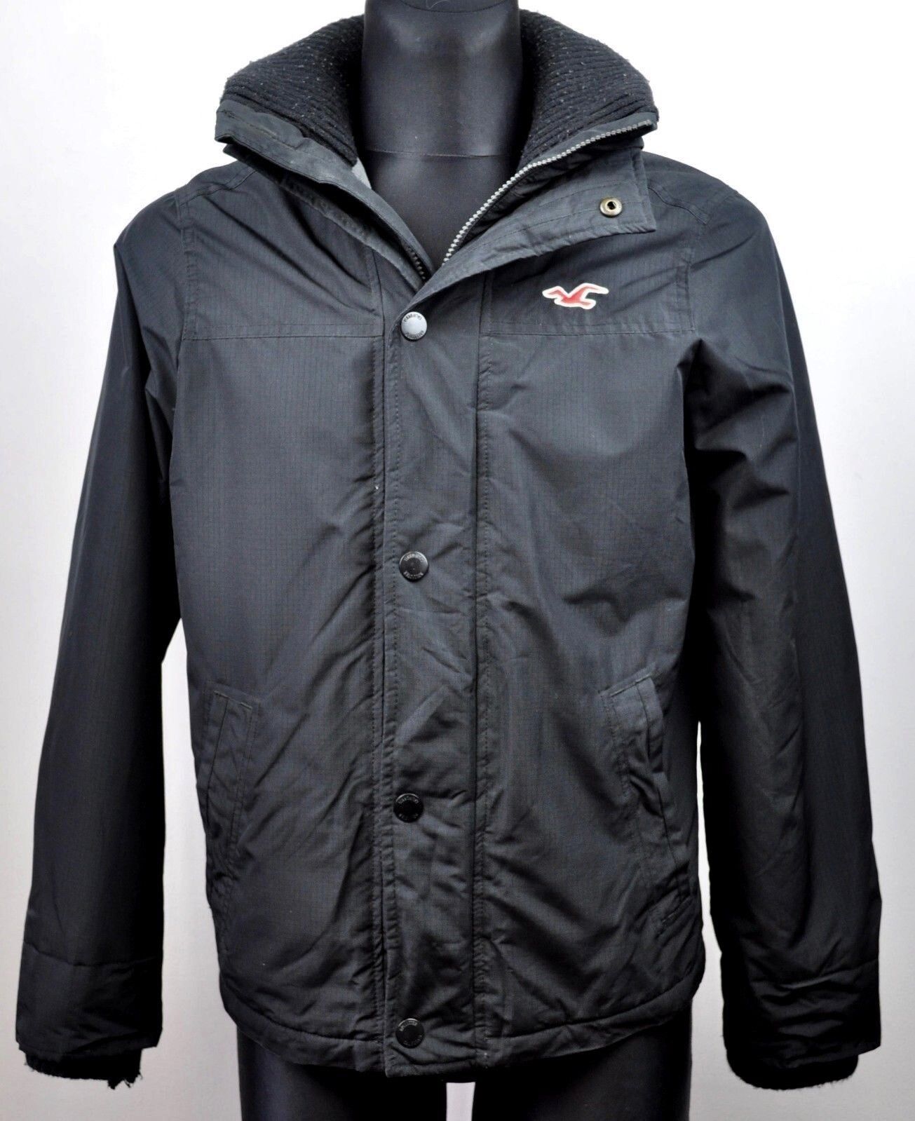 Hollister HOLLISTER All Weather Jacket Fleece Lined Coat Zip