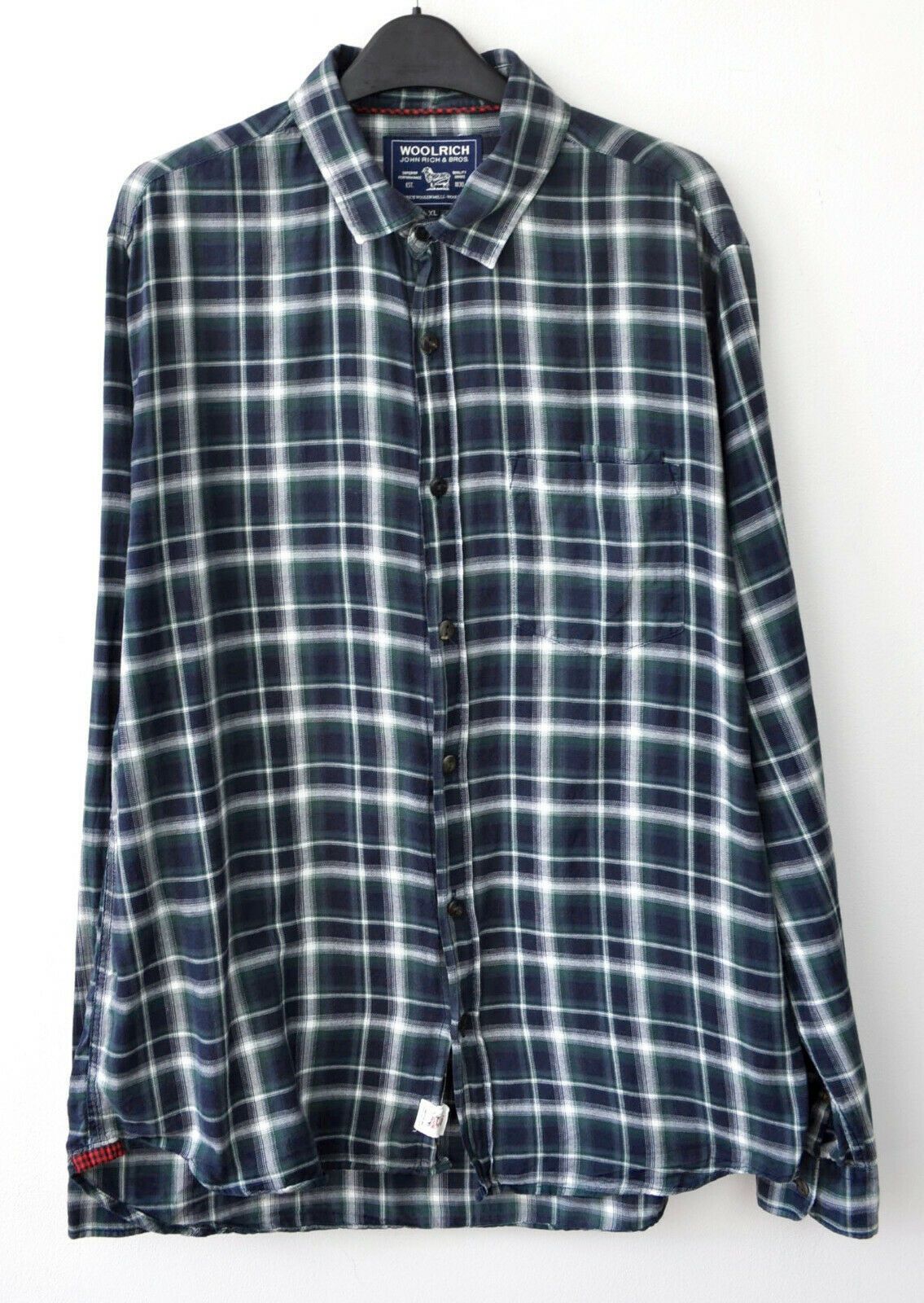 Woolrich Woolen Mills WOOLRICH Shirt Checked Blue Green Button Up Casual Top Size US XL / EU 56 / 4 - 1 Thumbnail