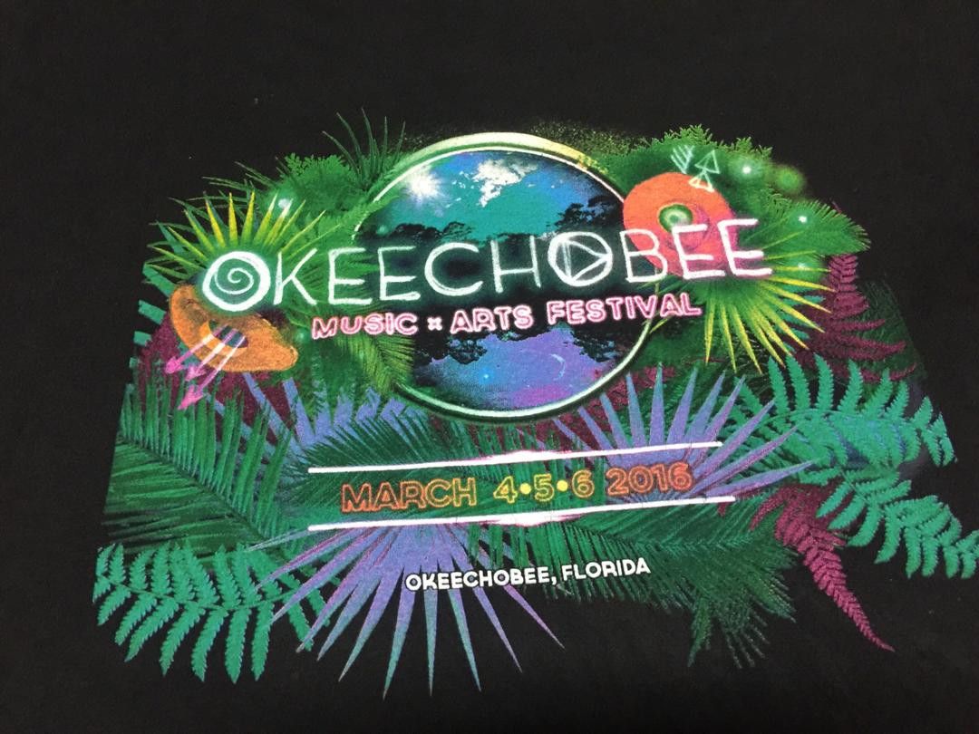 Band Tees Okeechobee Music & Art Festival 2016 Black Colour Shirt Size US L / EU 52-54 / 3 - 7 Thumbnail