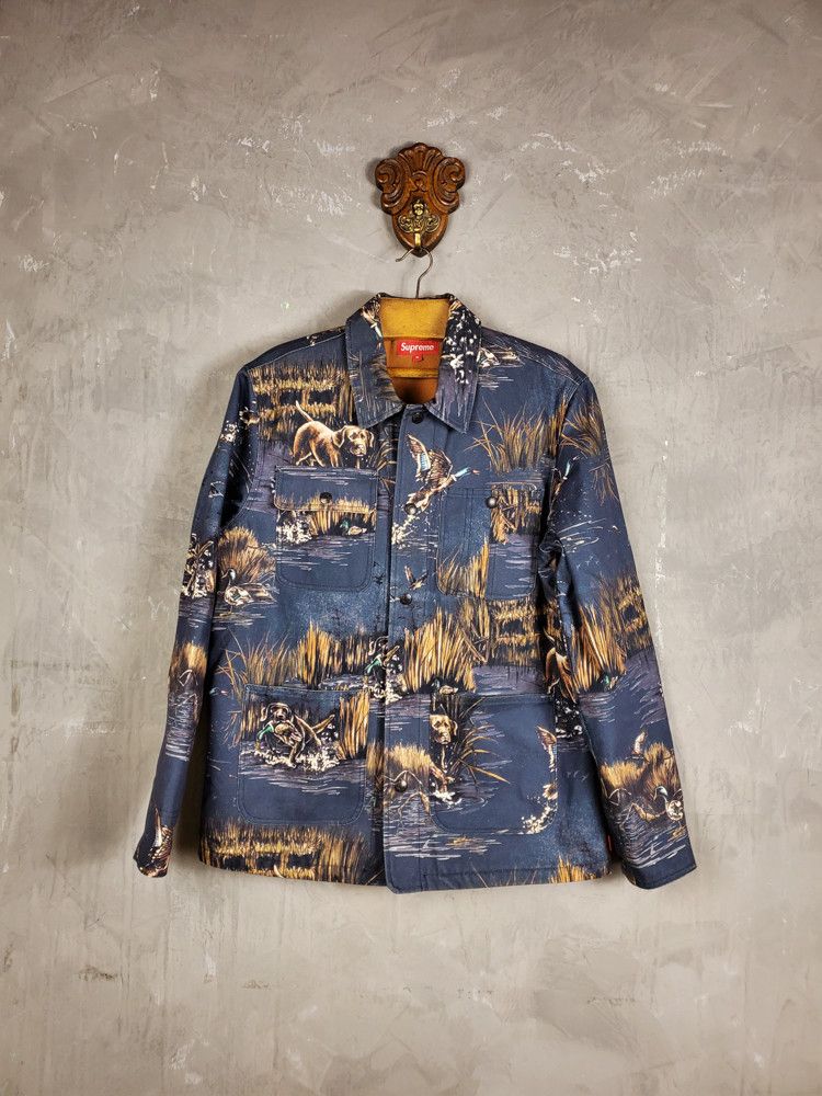 Supreme Supreme Dogs Ducks Chore Coat Navy FW 12 Grailed
