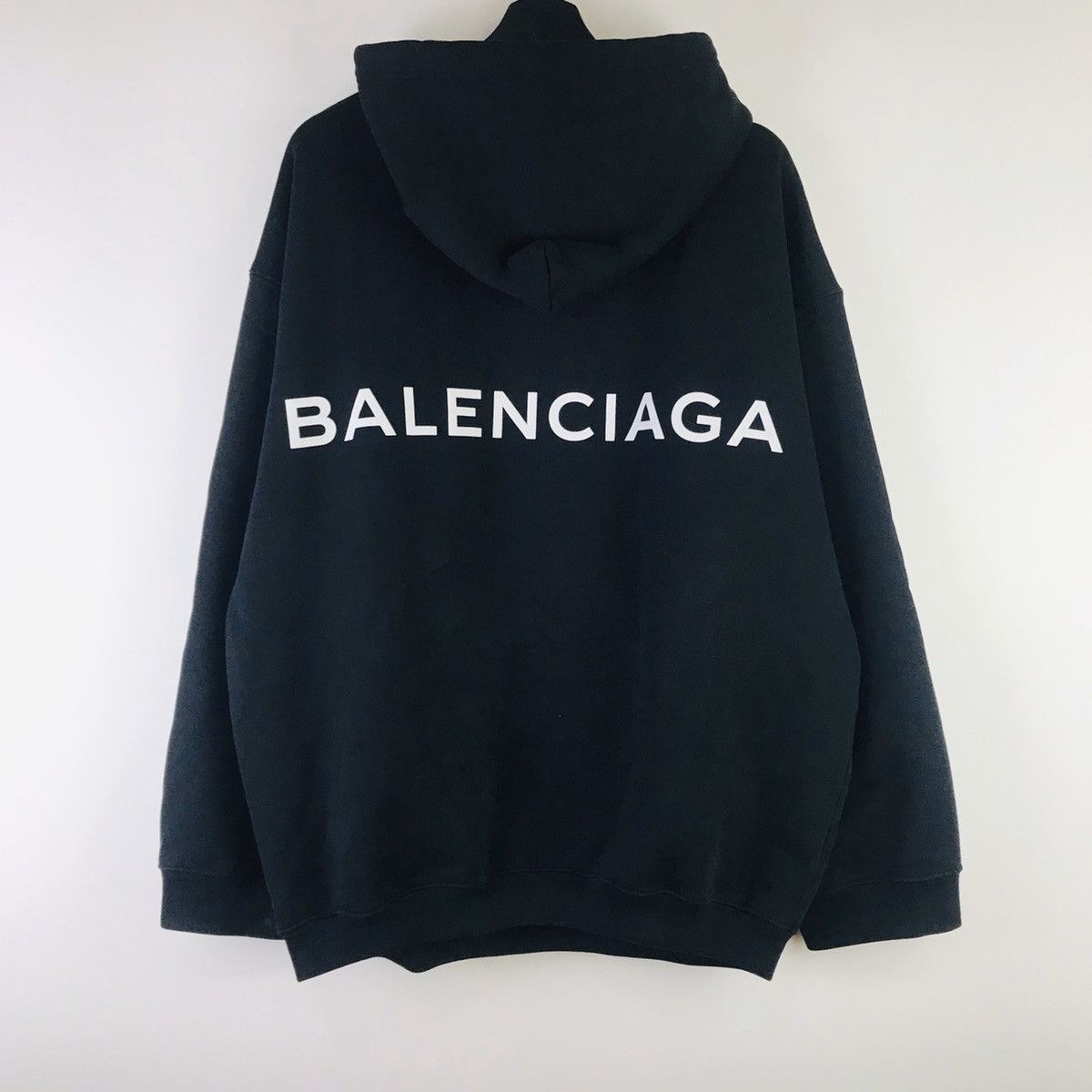 Balenciaga Balenciaga Back Logo Printed iPhone Pocket Hoodie Grailed