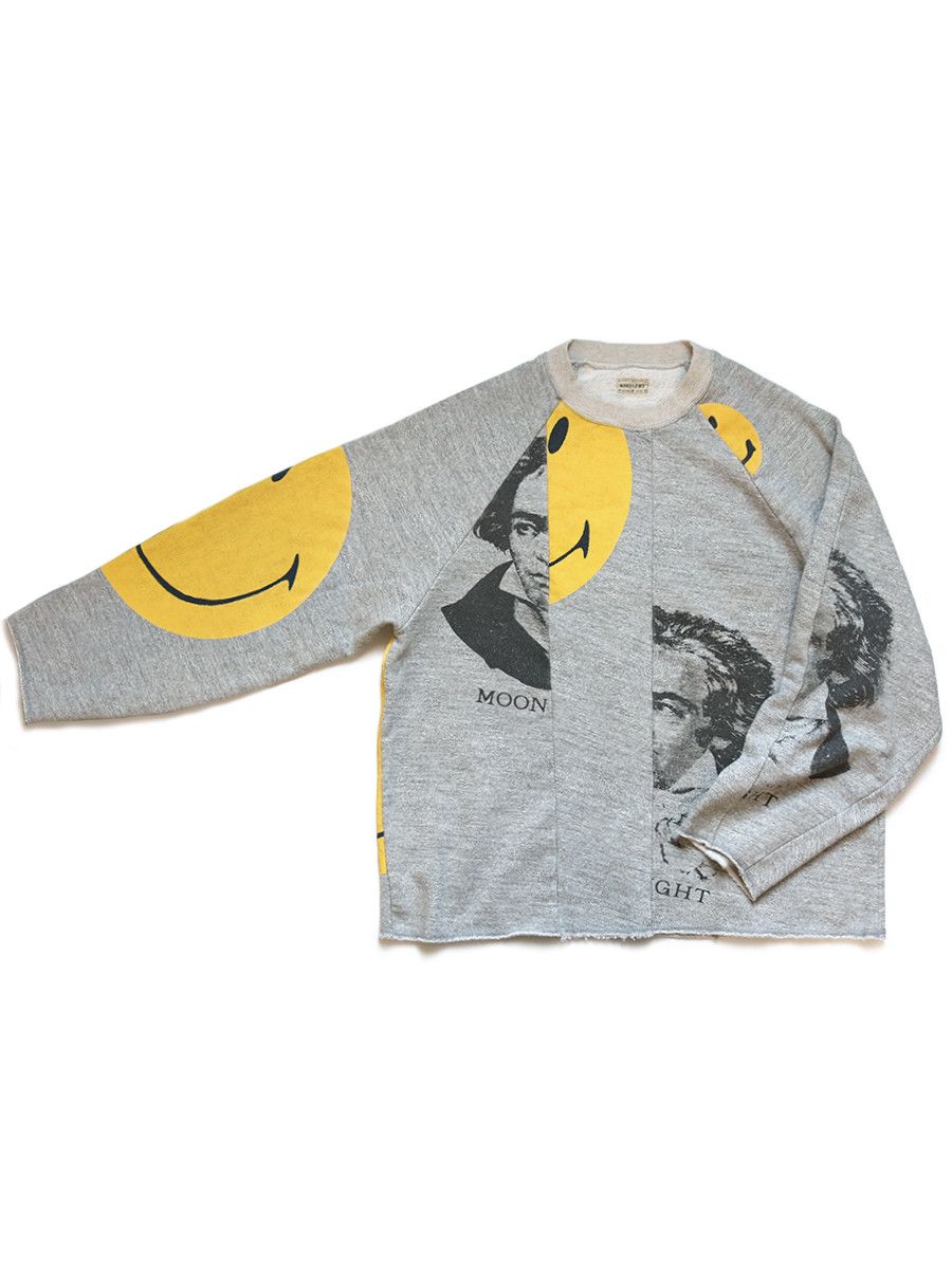 KAPITAL Beethoven Smile スウェット KAPITAL Beethoven remake smile smily sweatshirt gray new L | eBay