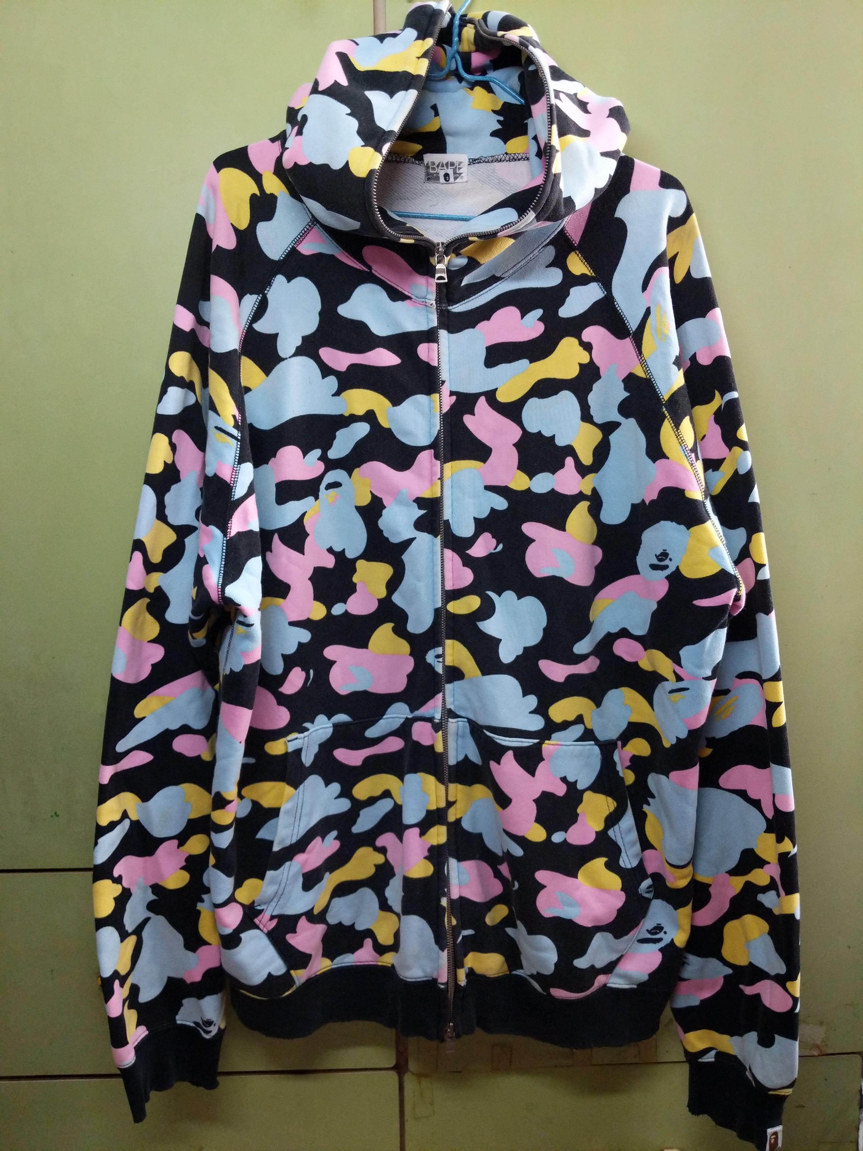 Bape Cotton Candy Camo Full Zip Hoodie Size US L / EU 52-54 / 3 - 1 Thumbnail