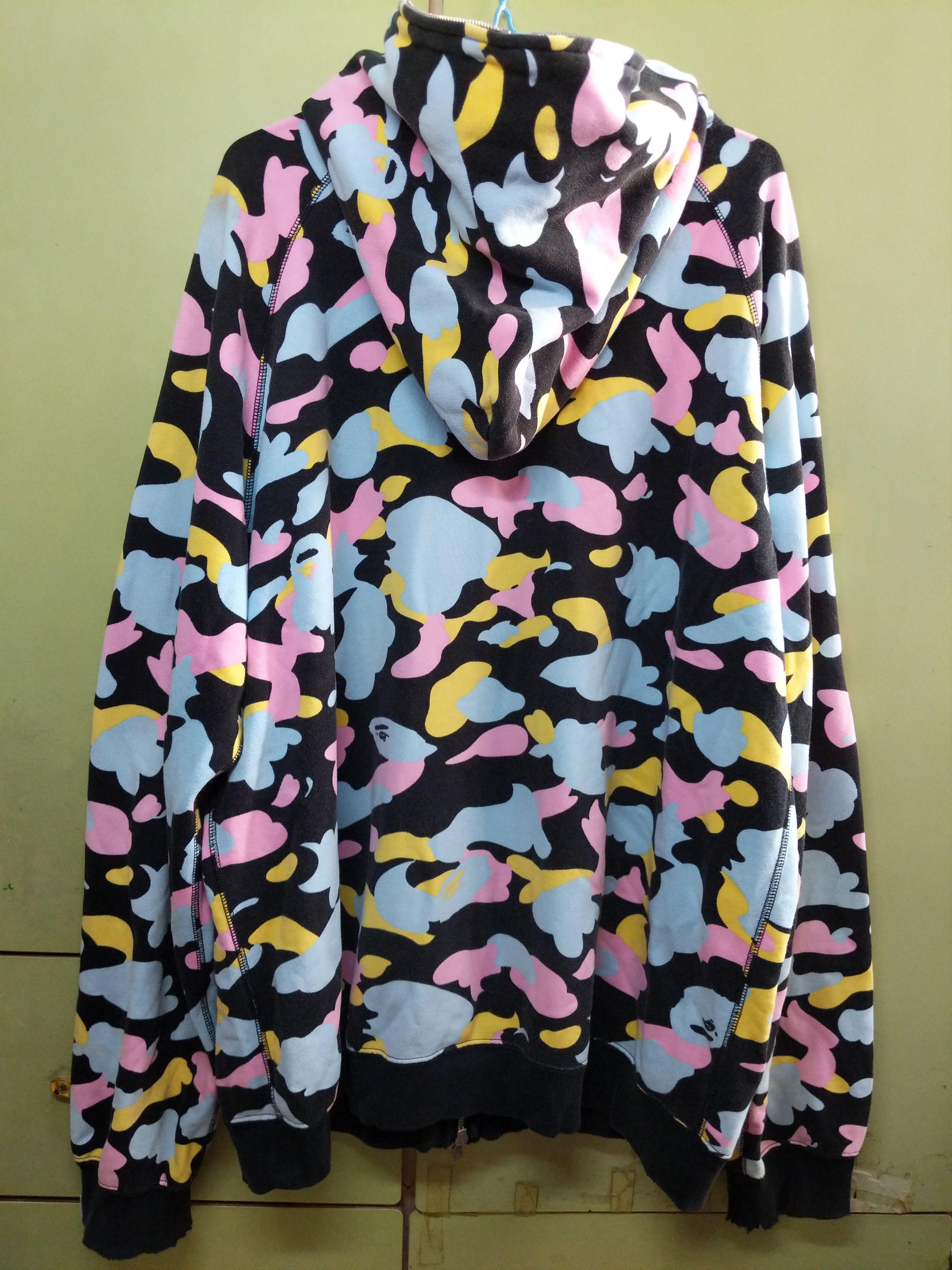 Bape Cotton Candy Camo Full Zip Hoodie Size US L / EU 52-54 / 3 - 2 Thumbnail