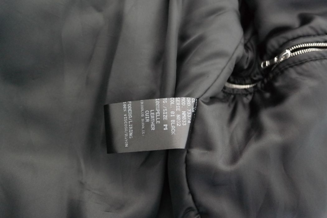 Neil Barrett DELETING SOON Neil Barrett Washed Buffalo Leather Jacket ...