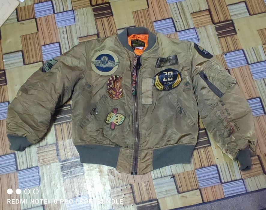 Military Vintage Avirex TYPE MA 1 us air force bombers jacket