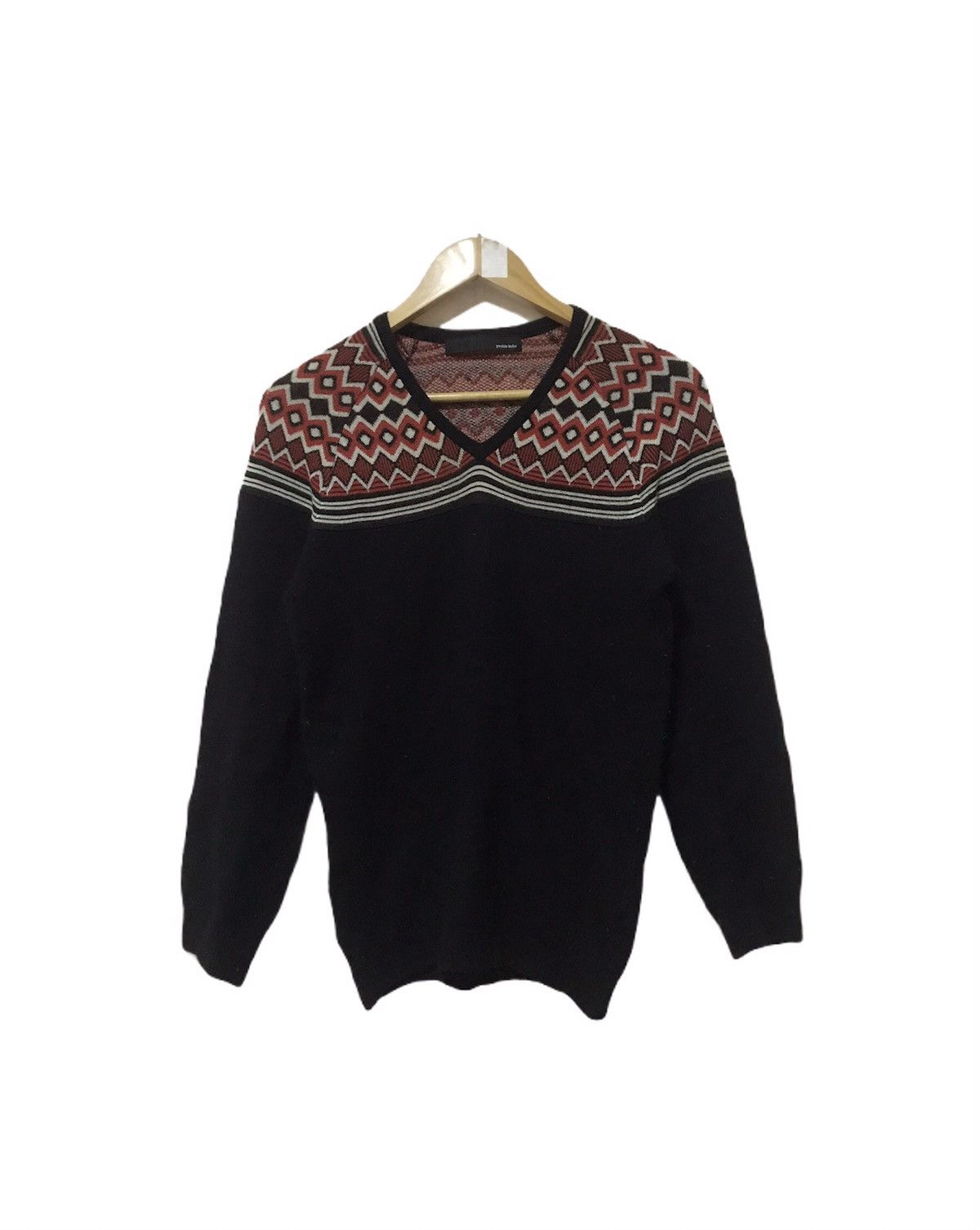 Japanese Brand × Yoshio Kubo Yoshio Kubo 🇯🇵 Wool Knit Jumper Navajo Style Size US M / EU 48-50 / 2 - 2 Thumbnail