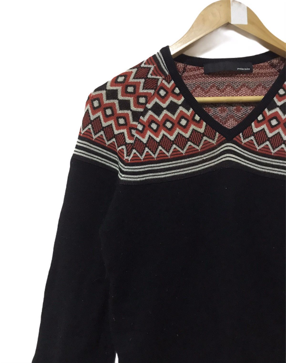 Japanese Brand × Yoshio Kubo Yoshio Kubo 🇯🇵 Wool Knit Jumper Navajo Style Size US M / EU 48-50 / 2 - 4 Thumbnail