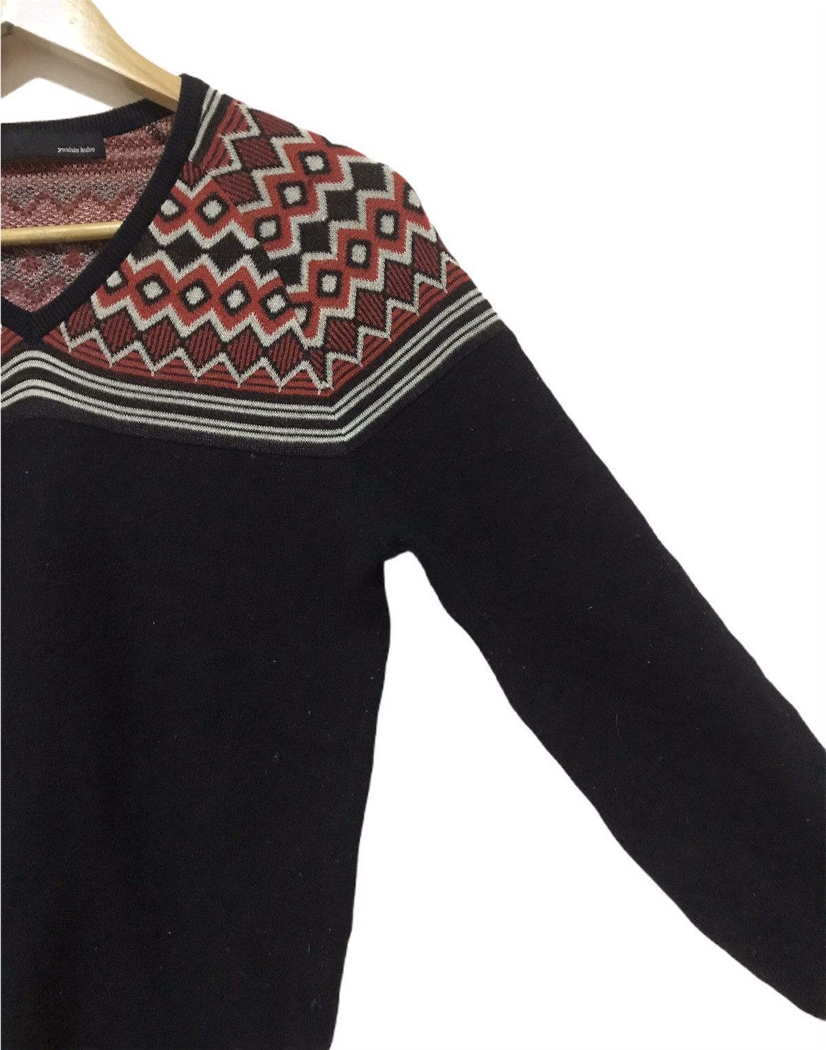 Japanese Brand × Yoshio Kubo Yoshio Kubo 🇯🇵 Wool Knit Jumper Navajo Style Size US M / EU 48-50 / 2 - 5 Thumbnail