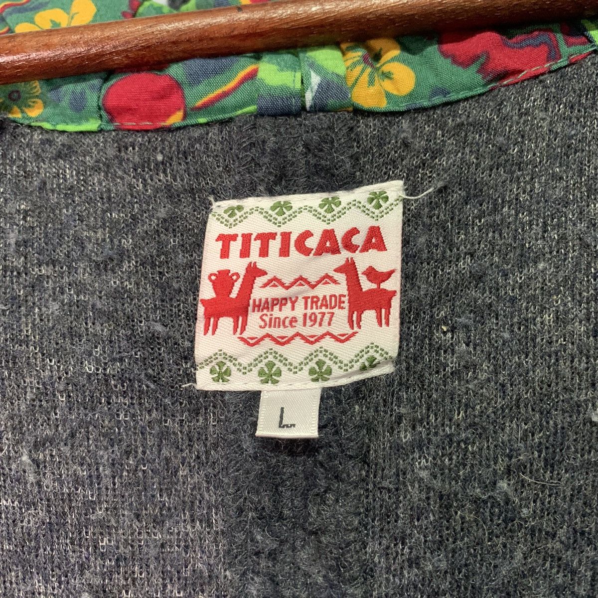 Japanese Brand Vintage Titicaca Fleece Sherpa Hoodie Flora Pocket Sweater Size US L / EU 52-54 / 3 - 9 Thumbnail