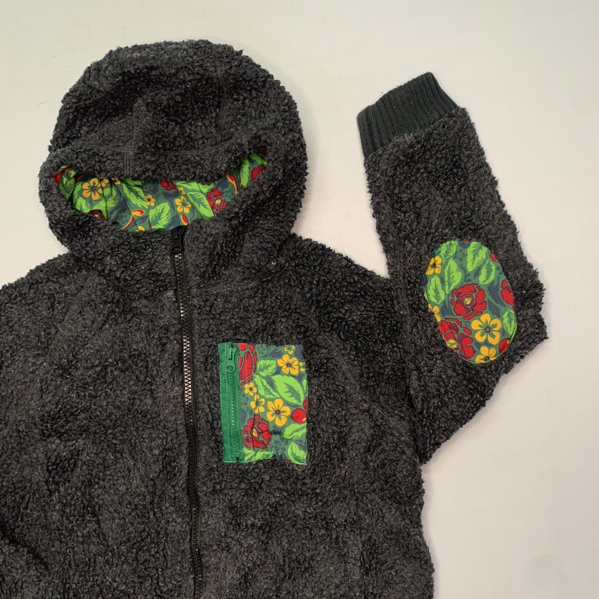 Japanese Brand Vintage Titicaca Fleece Sherpa Hoodie Flora Pocket Sweater Size US L / EU 52-54 / 3 - 2 Thumbnail