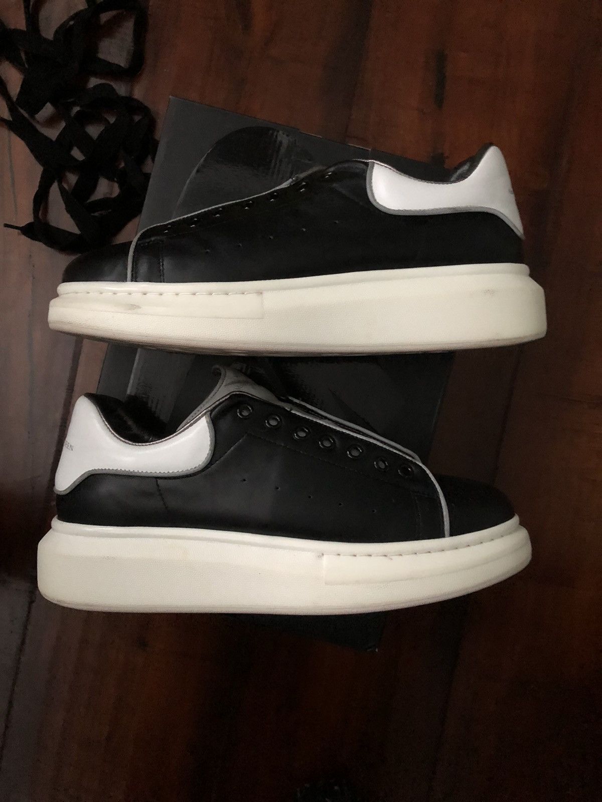 Alexander mcqueen hotsell reflective black