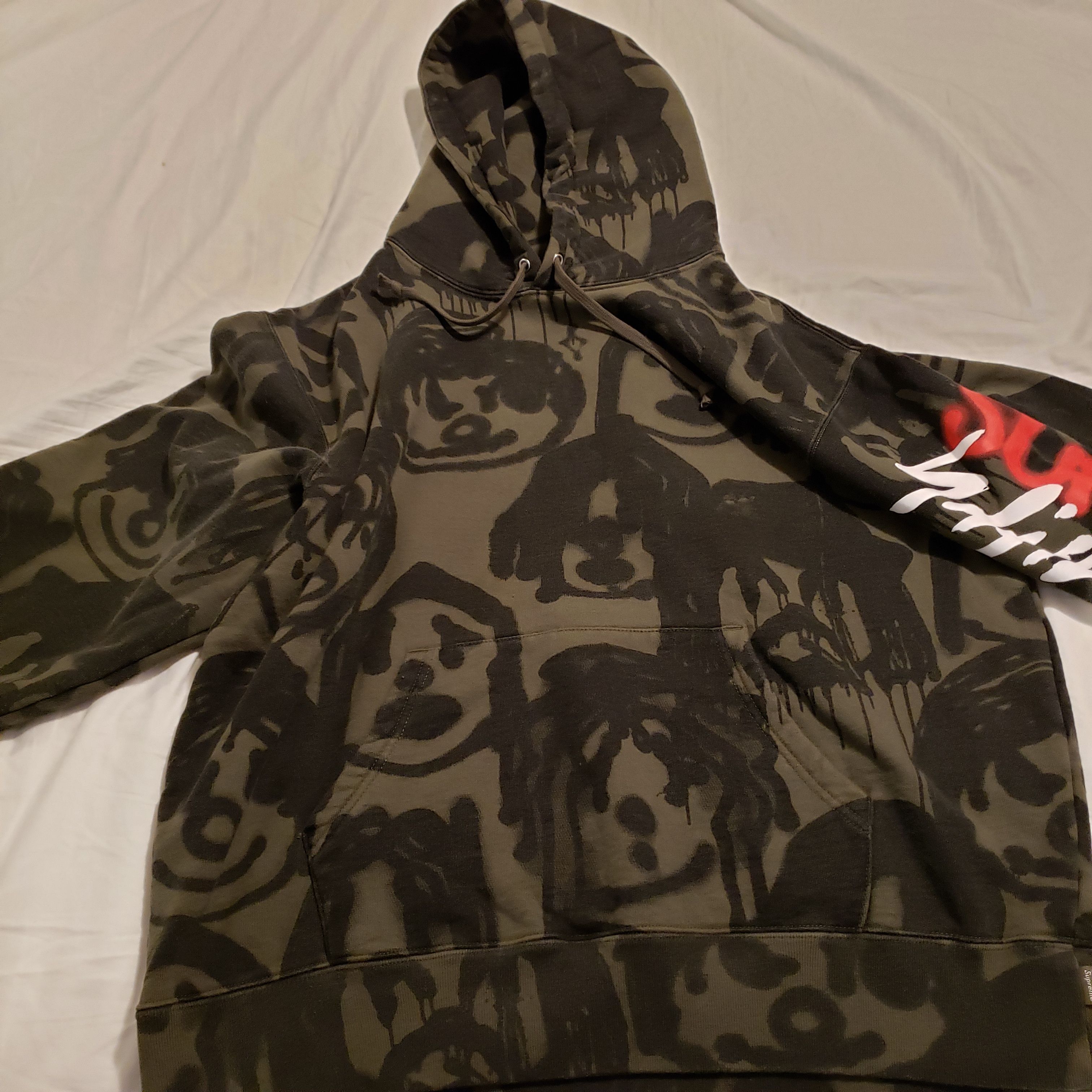 Supreme × Yohji Yamamoto Supreme yohji yamamoto olive hoodie | Grailed 