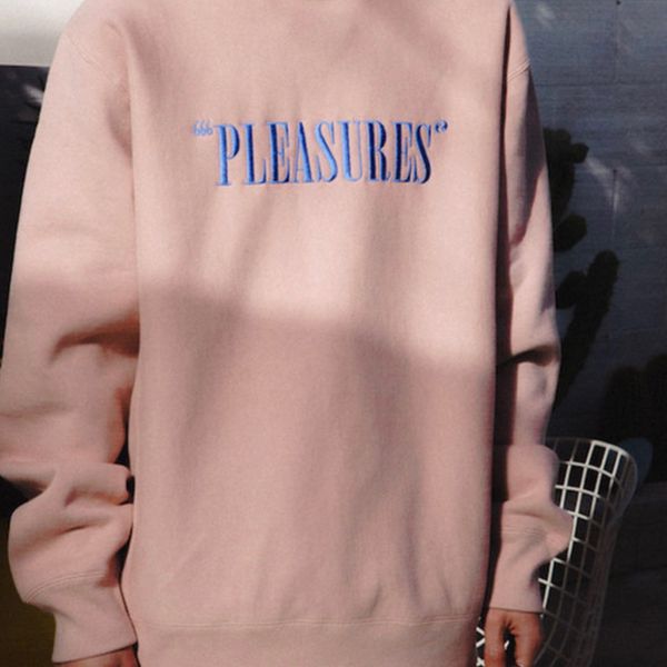 Pleasures balance discount embroidered premium crewneck