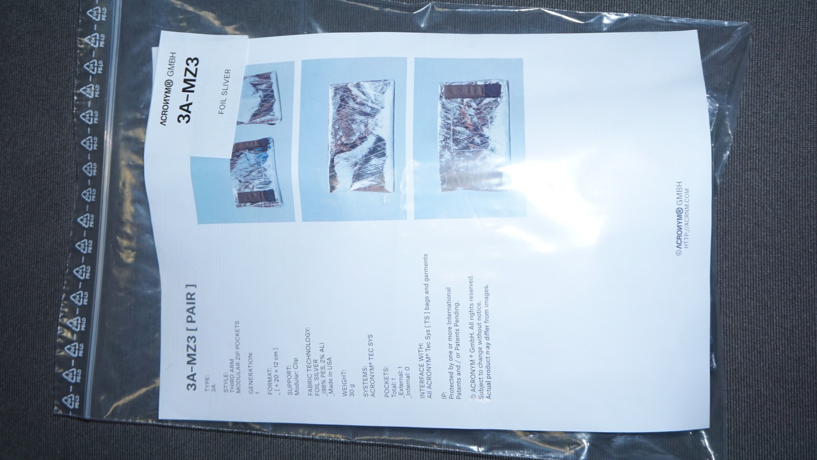 3A-MZ3 Foil Silver (Pair)