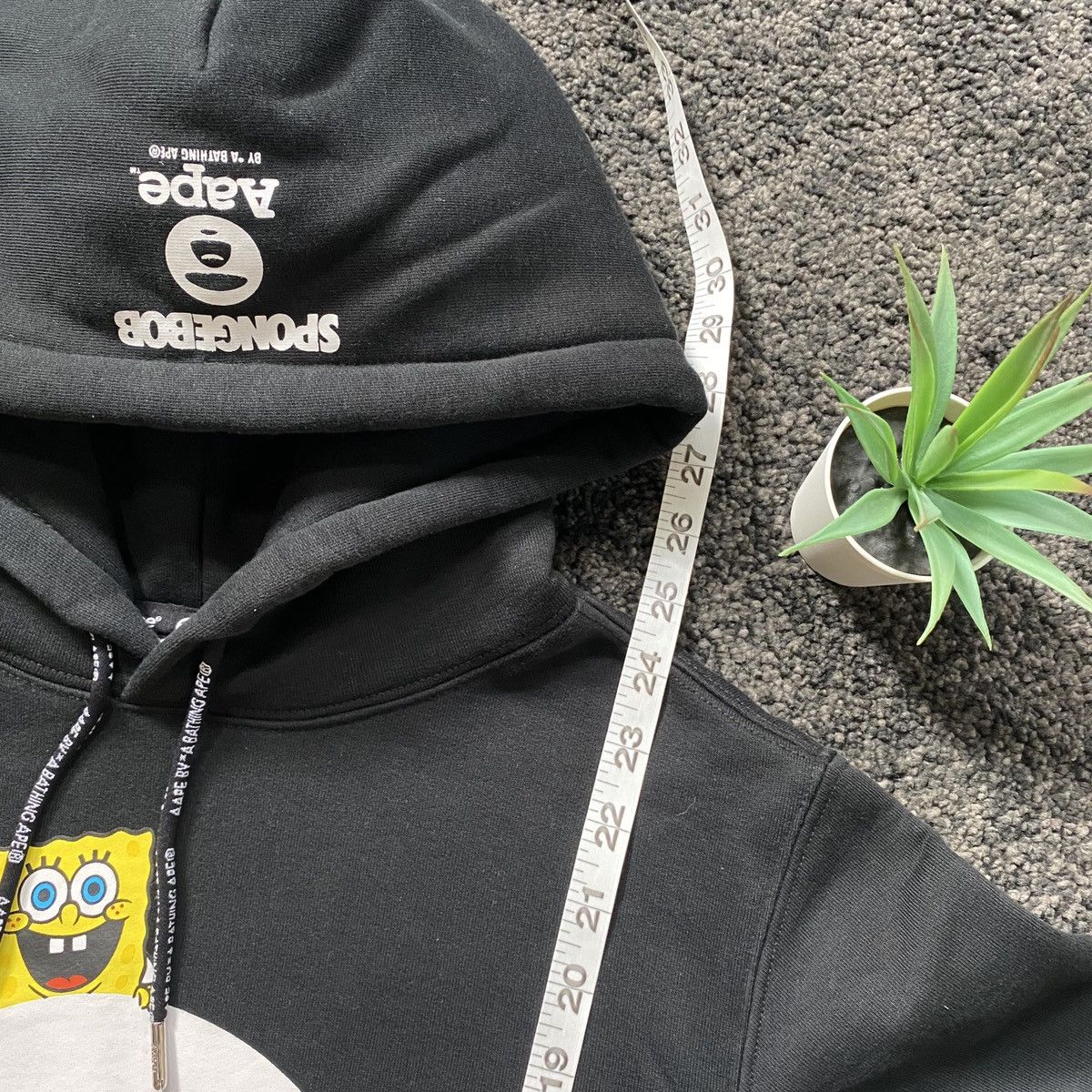 Aape x spongebob hoodie hotsell