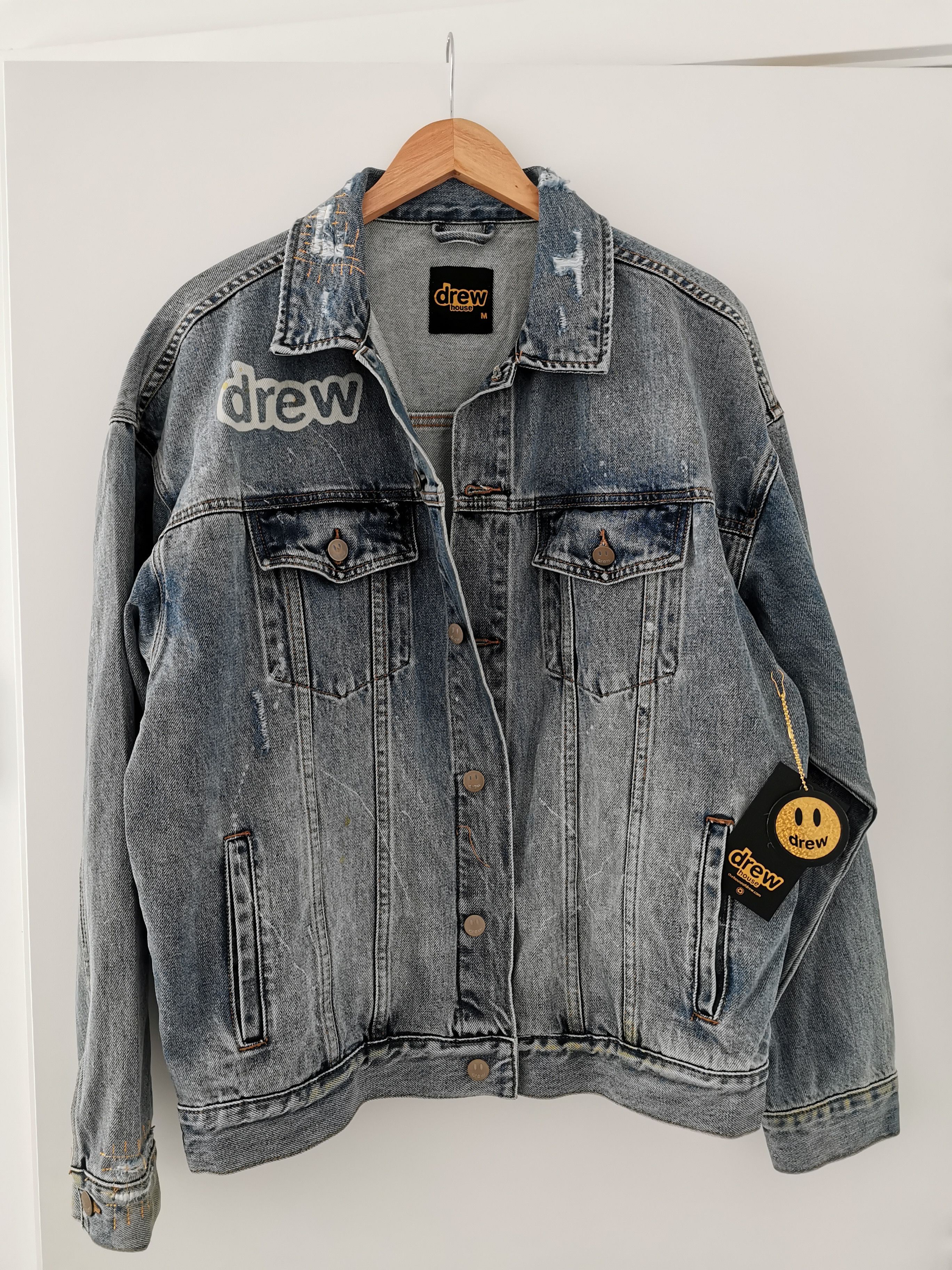 Drew House Drew House upside down mascot trucker jacket | Grailed