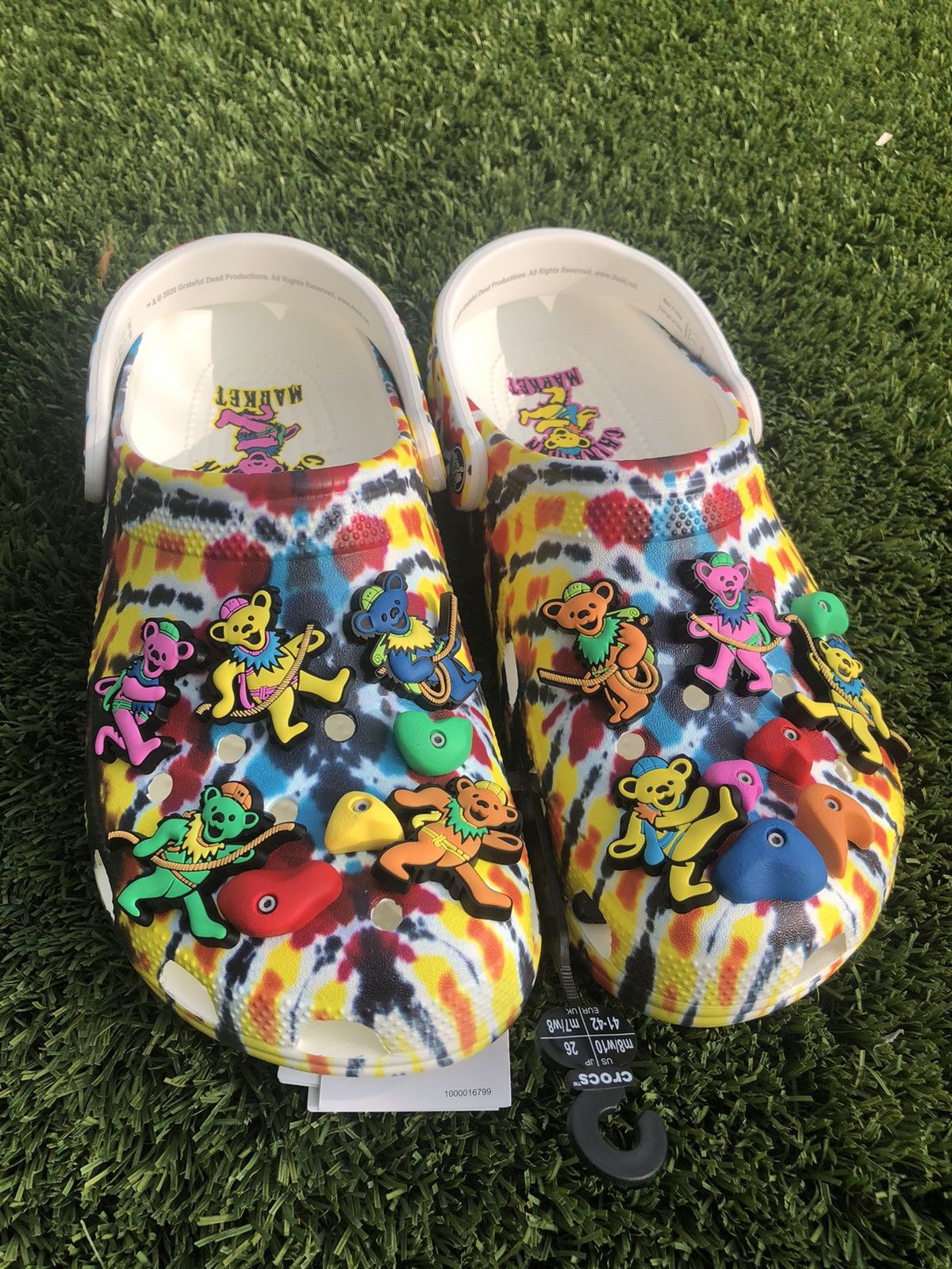 mens crocs shoes chinatown market x crocs grateful dead