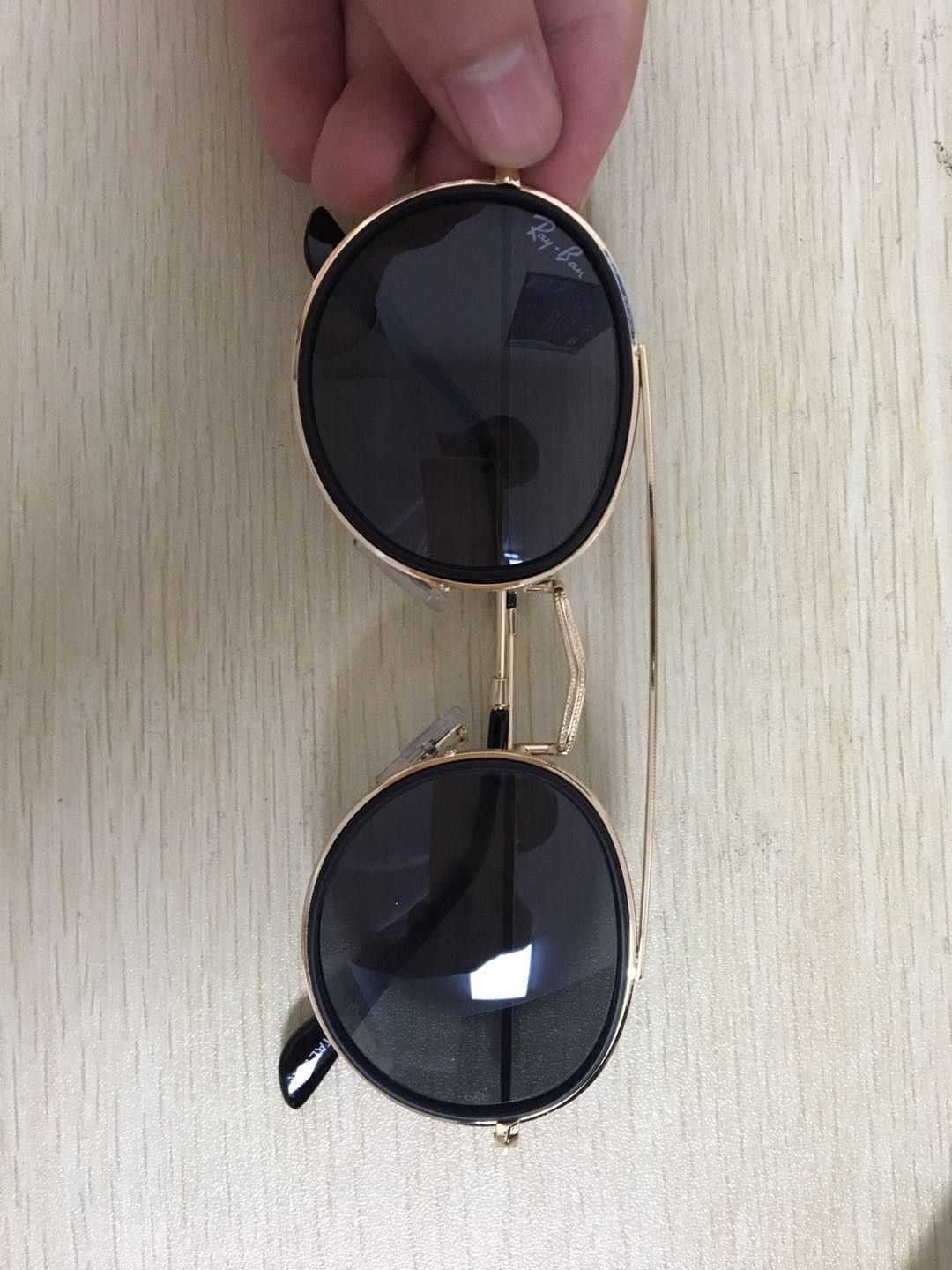 RayBan Rayban Black Lens Gold Frame RB3547M Unisex  display picture 1