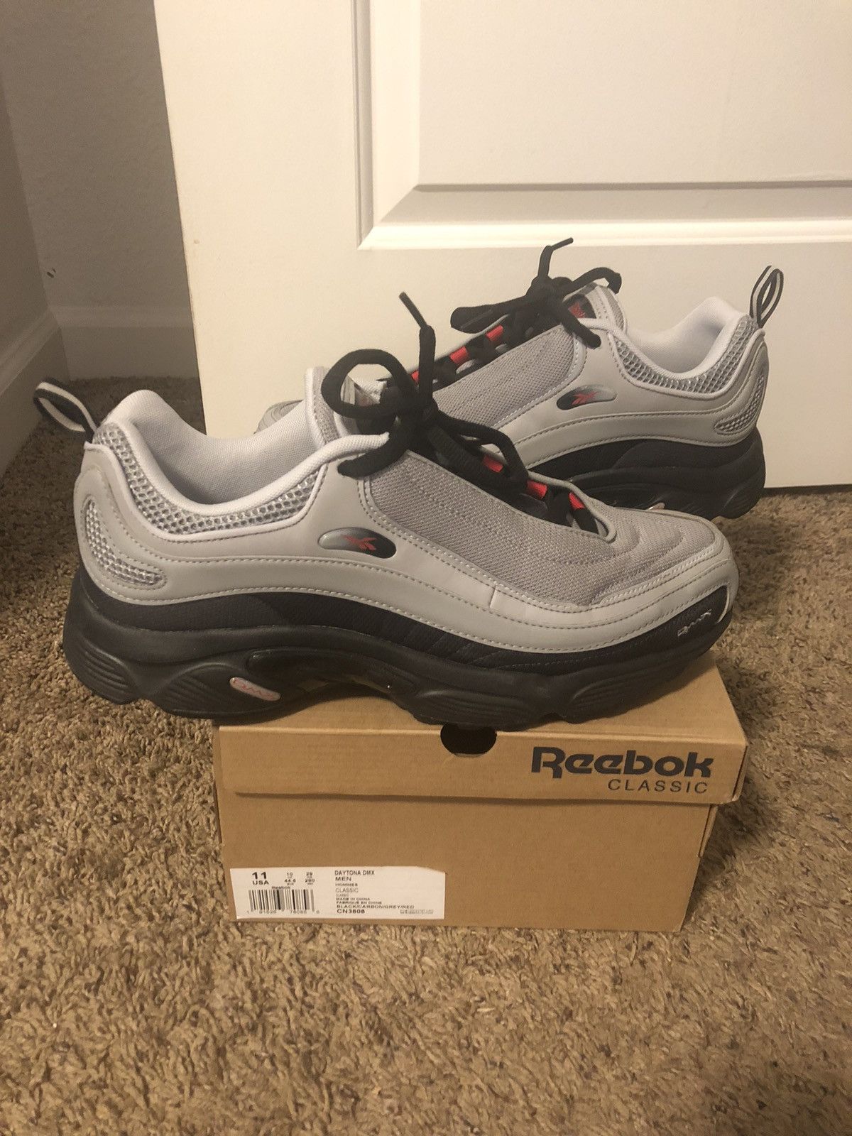 Reebok Daytona DMX Black Carbon Grailed