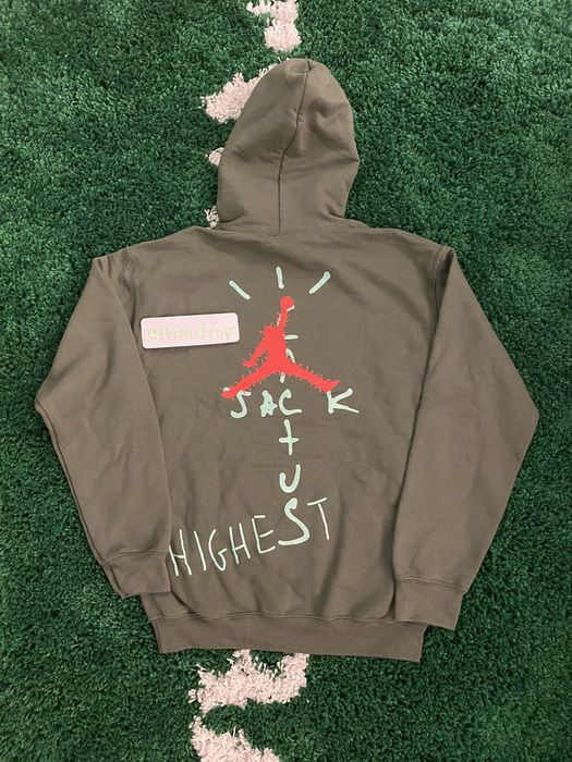 Travis scott jordan cactus 2024 jack highest hoodie oliv