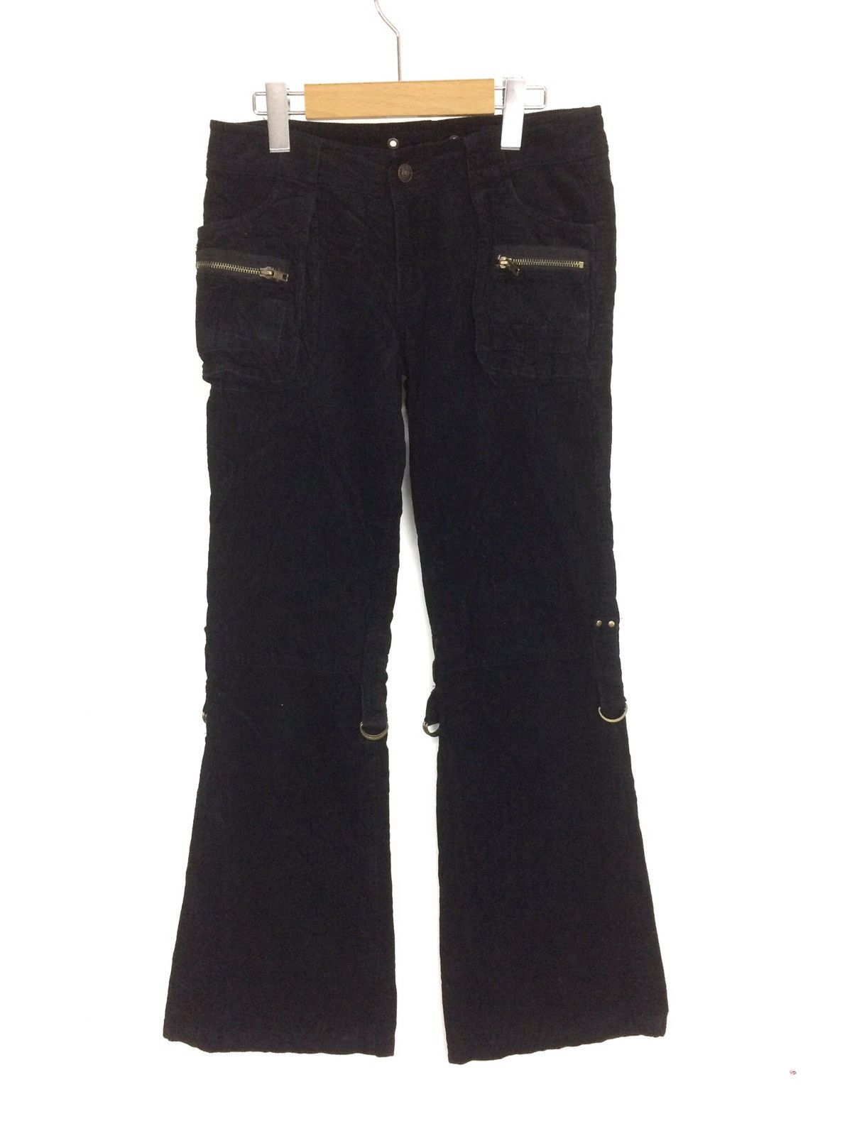 Japanese Brand Japanese brand velvet jeans punk bondage style Size US 29 - 1 Thumbnail