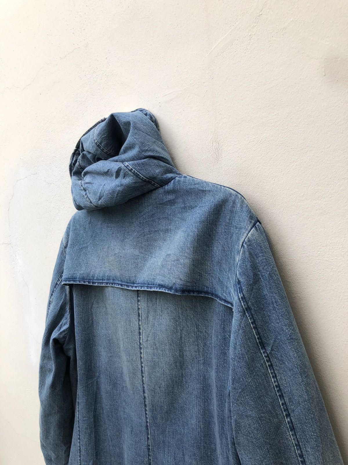 URBAN RESEARCH DOORS Urban Research Japan Sherpa Lined Duffle Coat Denim Jacket Size US M / EU 48-50 / 2 - 11 Thumbnail