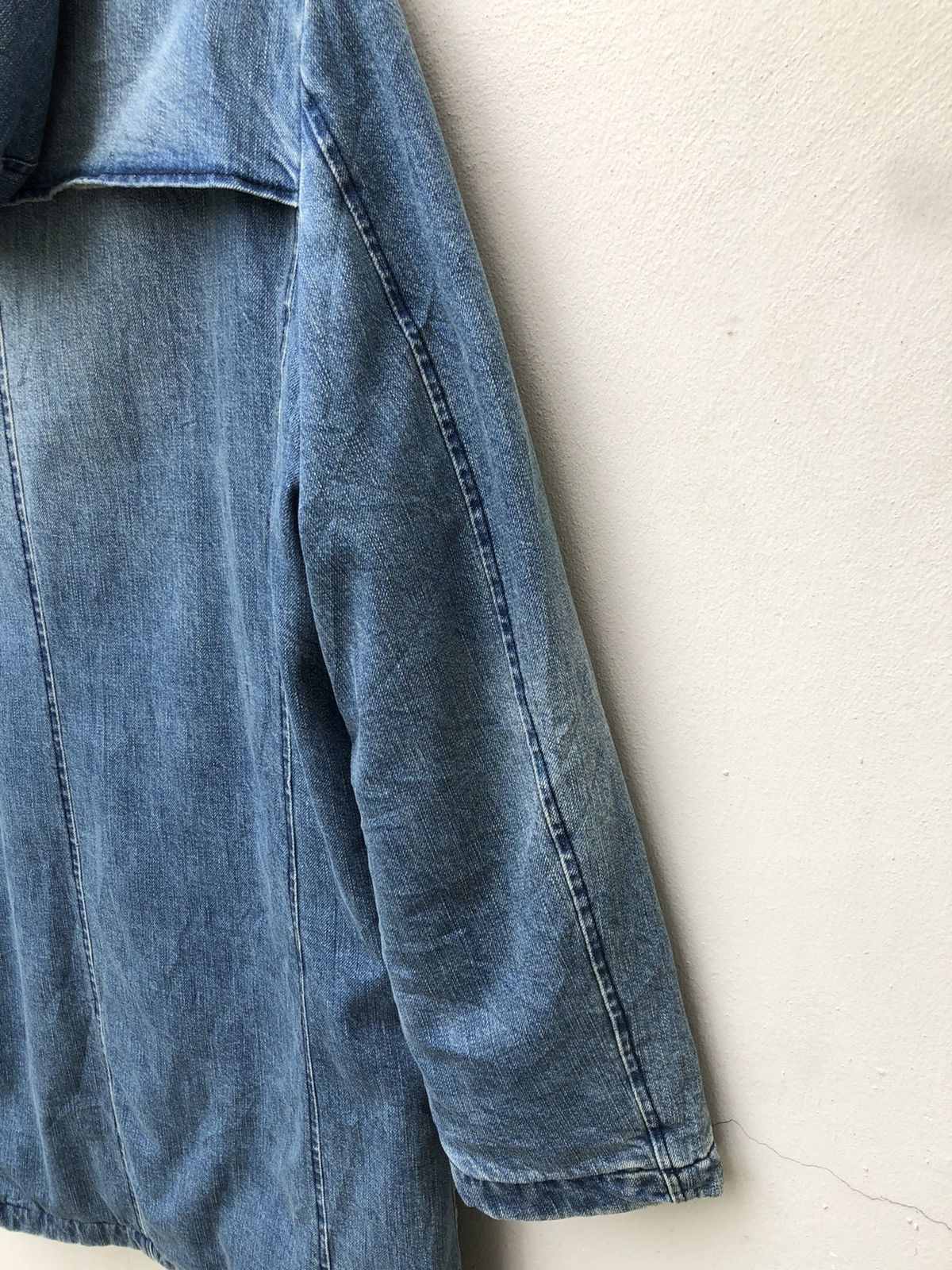 URBAN RESEARCH DOORS Urban Research Japan Sherpa Lined Duffle Coat Denim Jacket Size US M / EU 48-50 / 2 - 10 Thumbnail
