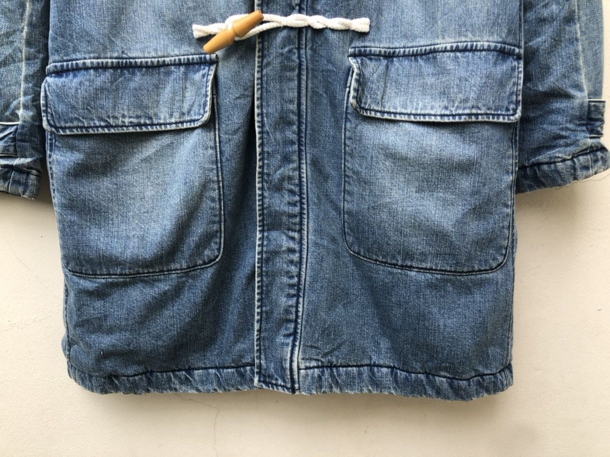 URBAN RESEARCH DOORS Urban Research Japan Sherpa Lined Duffle Coat Denim Jacket Size US M / EU 48-50 / 2 - 5 Thumbnail