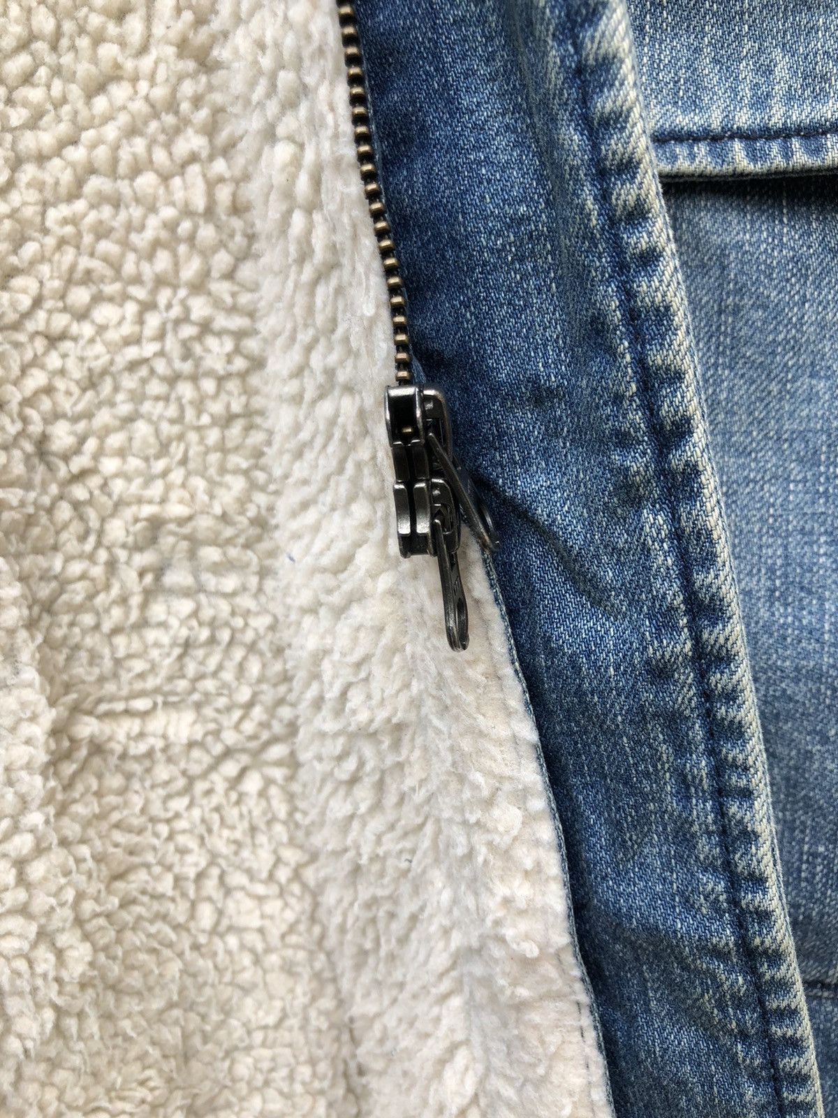 URBAN RESEARCH DOORS Urban Research Japan Sherpa Lined Duffle Coat Denim Jacket Size US M / EU 48-50 / 2 - 12 Thumbnail
