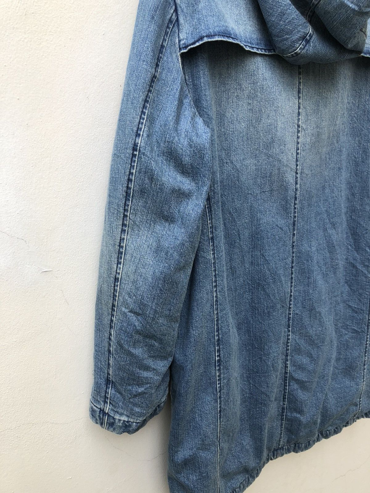 URBAN RESEARCH DOORS Urban Research Japan Sherpa Lined Duffle Coat Denim Jacket Size US M / EU 48-50 / 2 - 9 Thumbnail