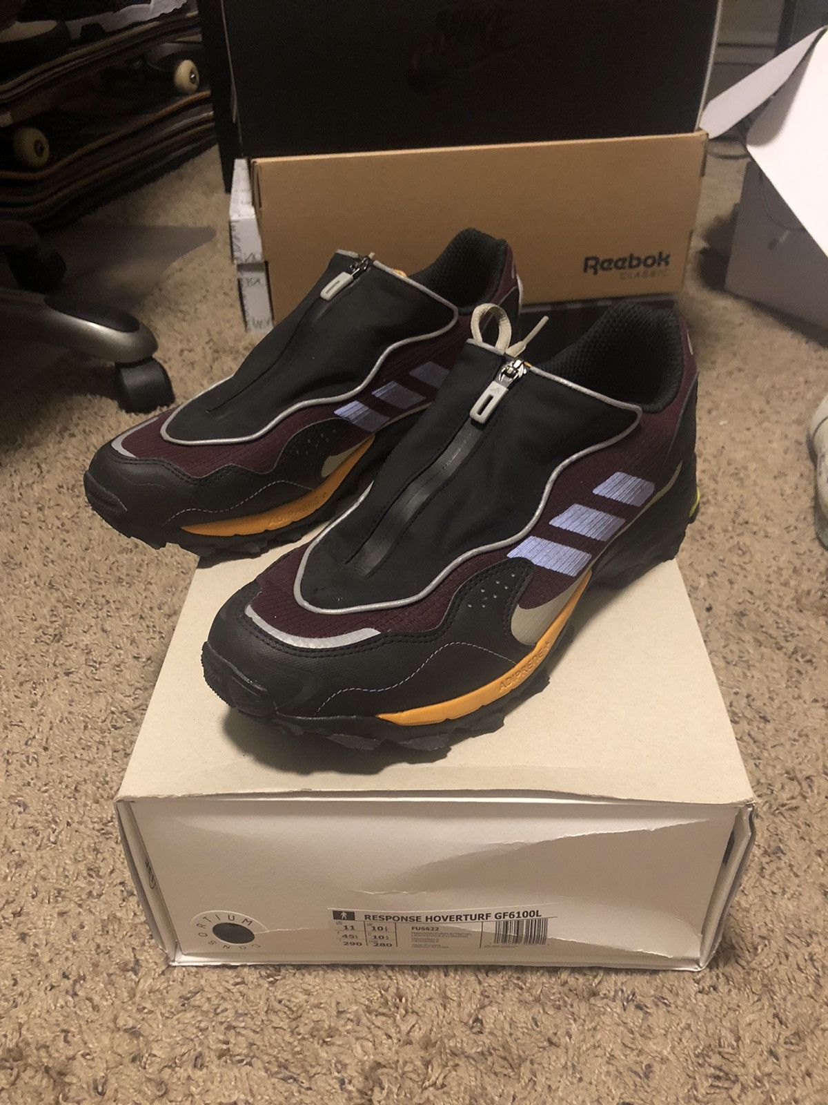 Adidas Response Hoverturf Zip Maroon Grailed