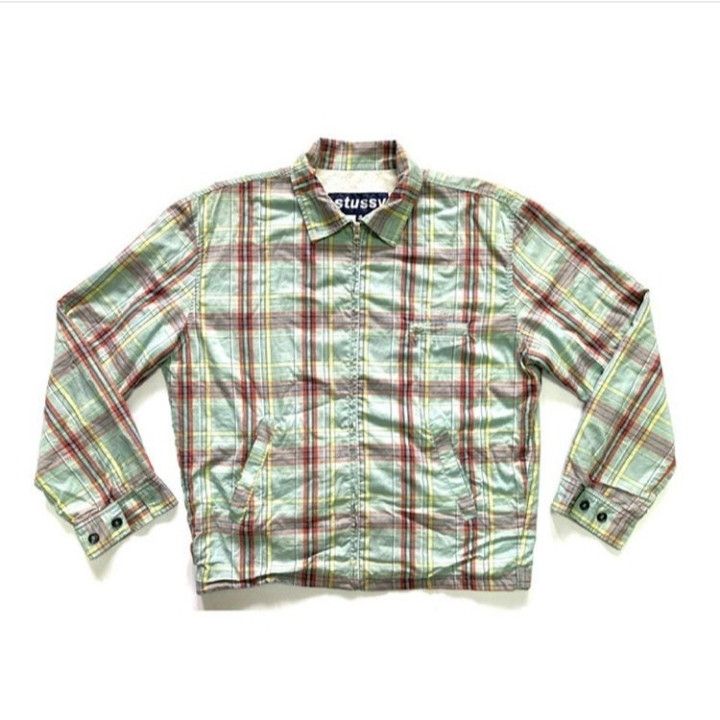 Stussy Plaid Jacket | Grailed