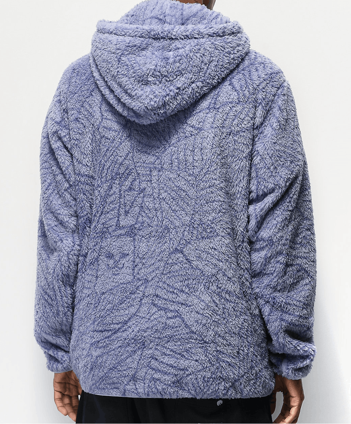 Rip N Dip Nerm Leaf Lavender Half Zip Fleece Hoodie Size Large NWOT Grailed