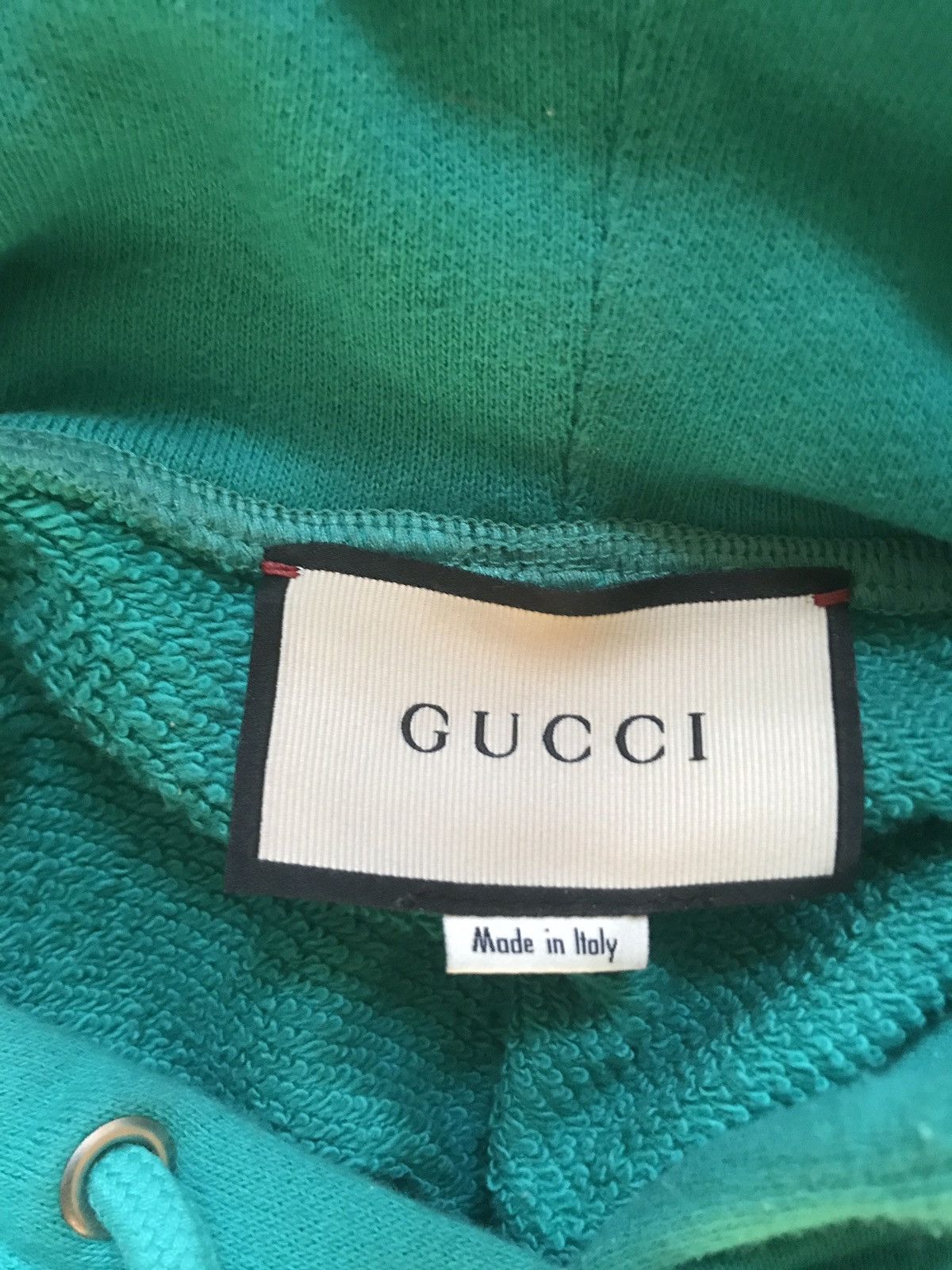 Gucci $1400 Teal Sequined Planet Square Logo Hoodie Size US L / EU 52-54 / 3 - 5 Thumbnail