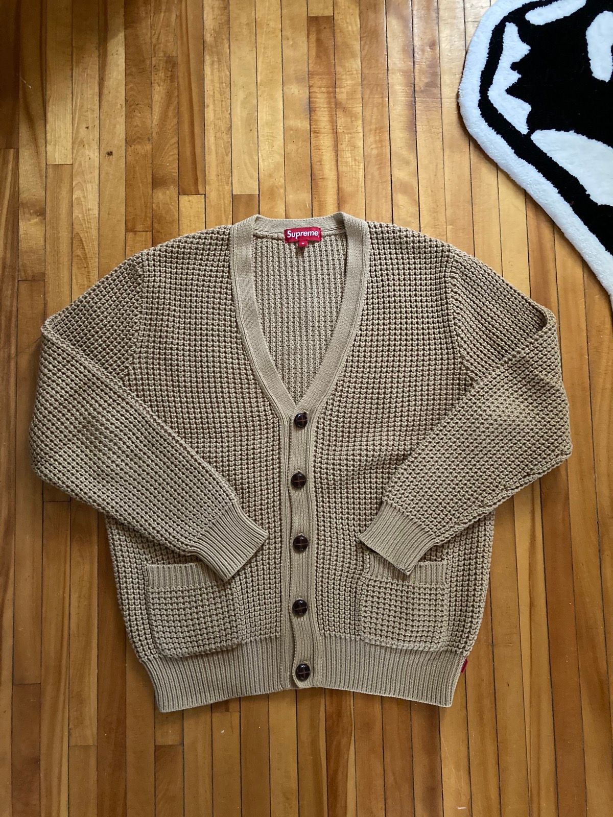 Supreme SS15 waffle knit cardigan | Grailed