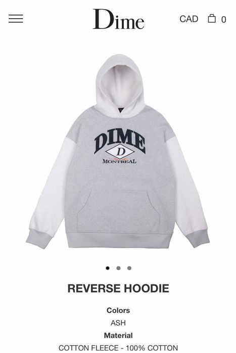 Dime best sale reverse hoodie